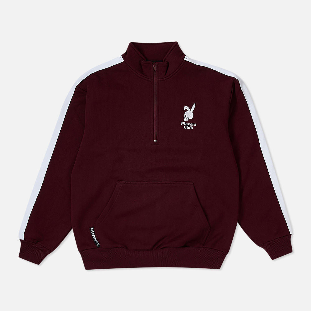 Papi Chulo Velour Top Burgandy