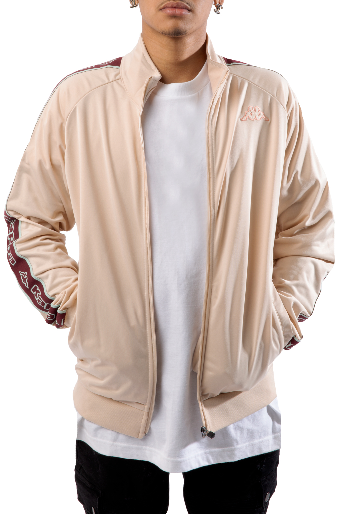 logo tape track jacket