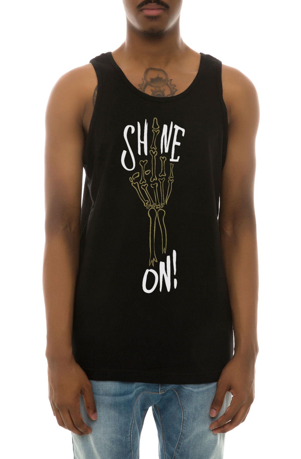 The Shine On Tank Top in Black