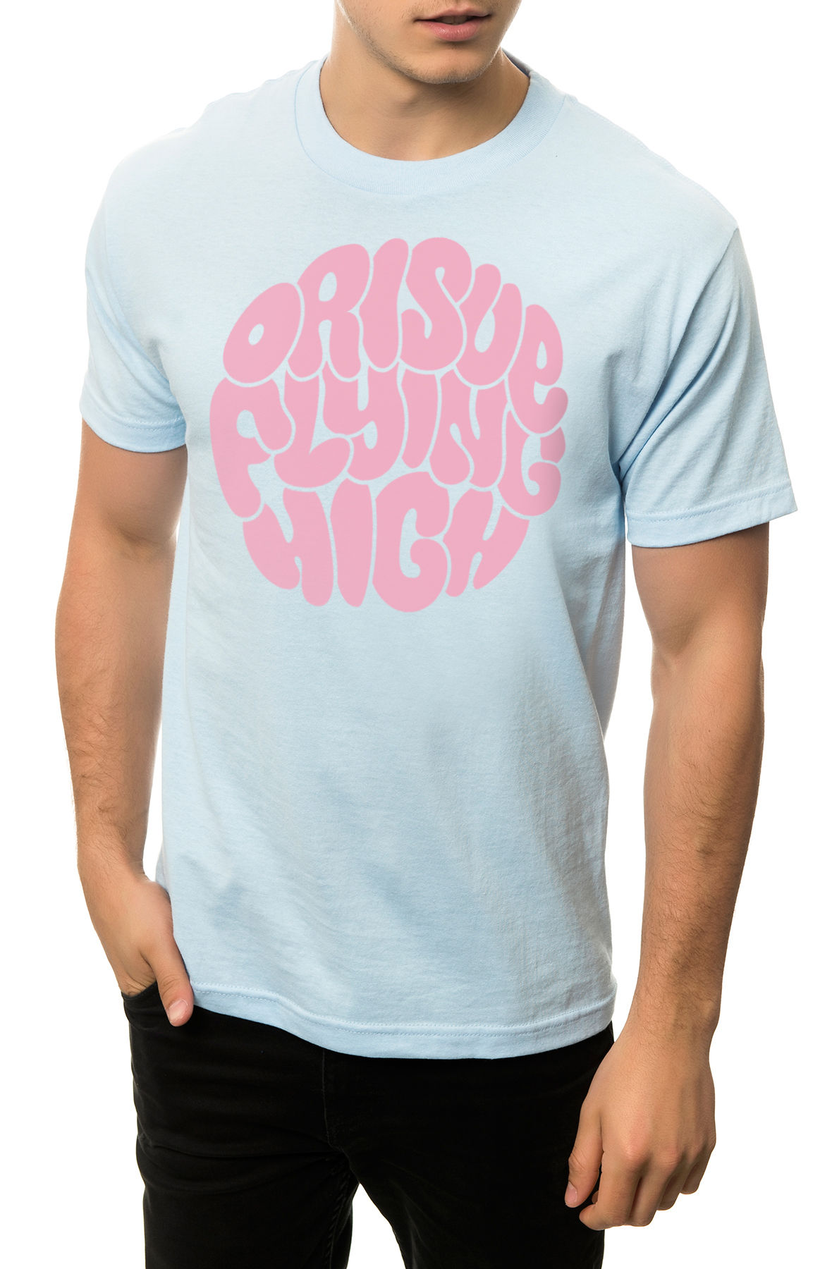 The Fly High Bubble Tee in Powder Blue