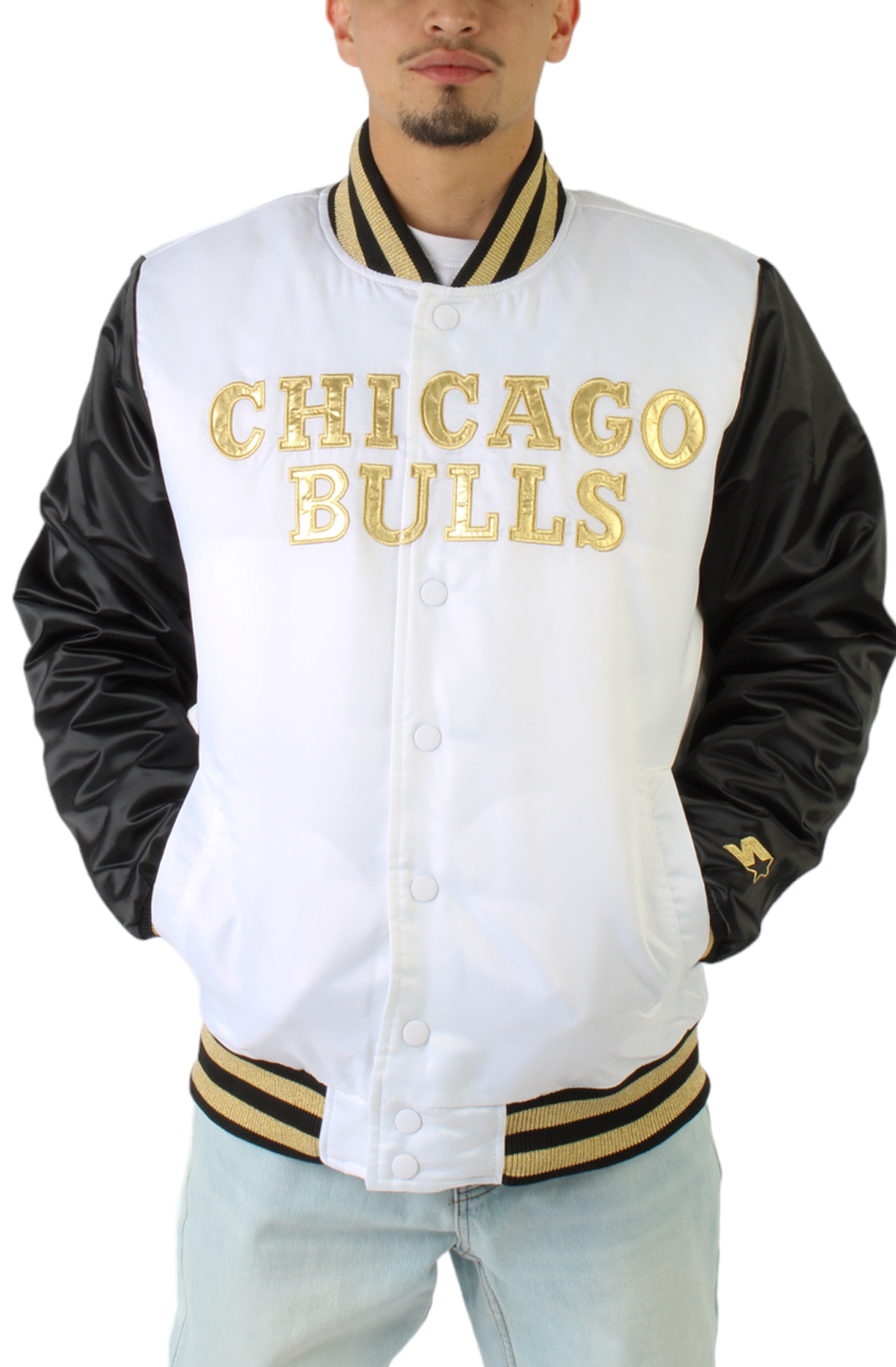 Chicago bulls gold discount jacket