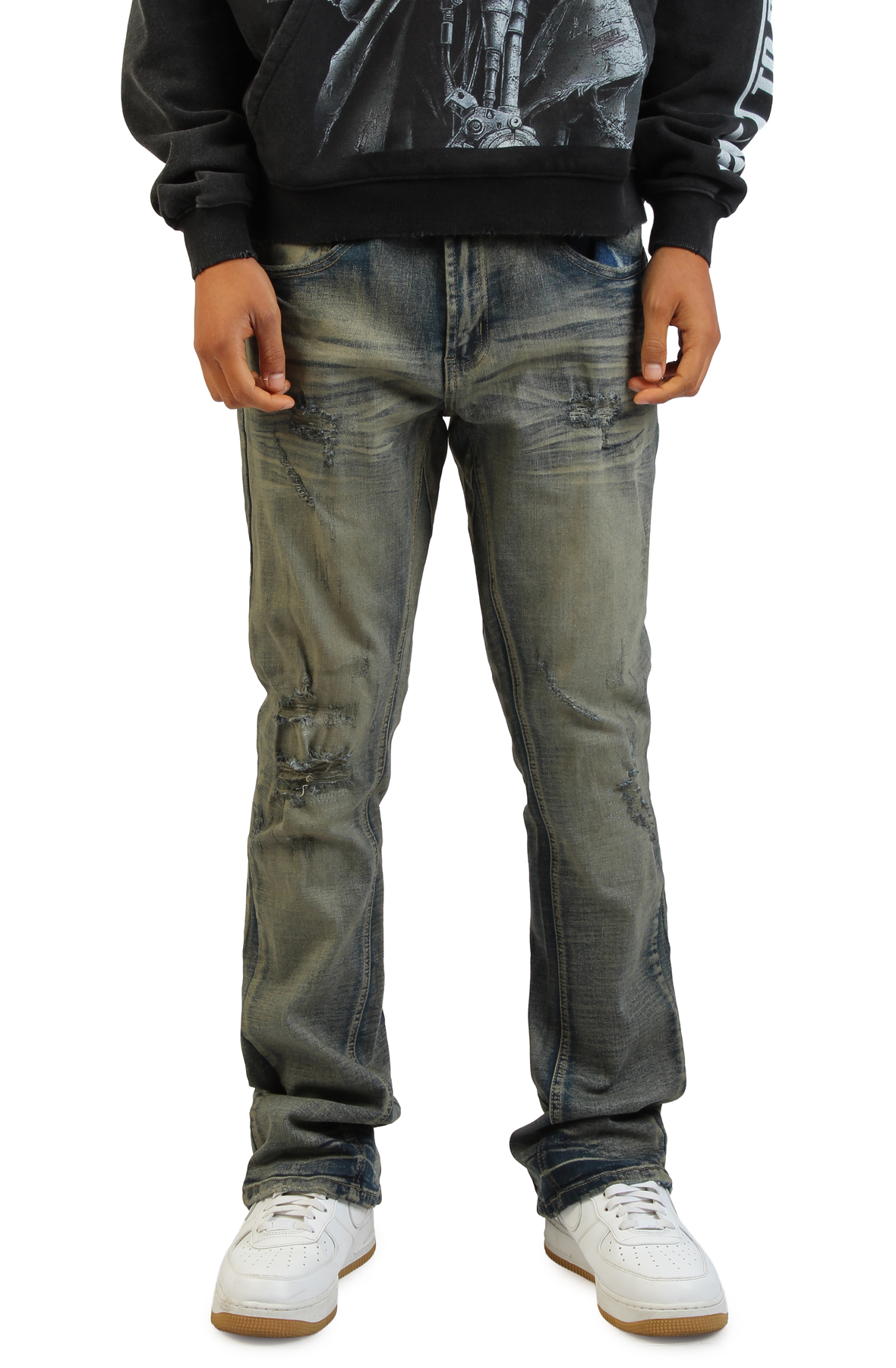 Core Stacked Flare Jean