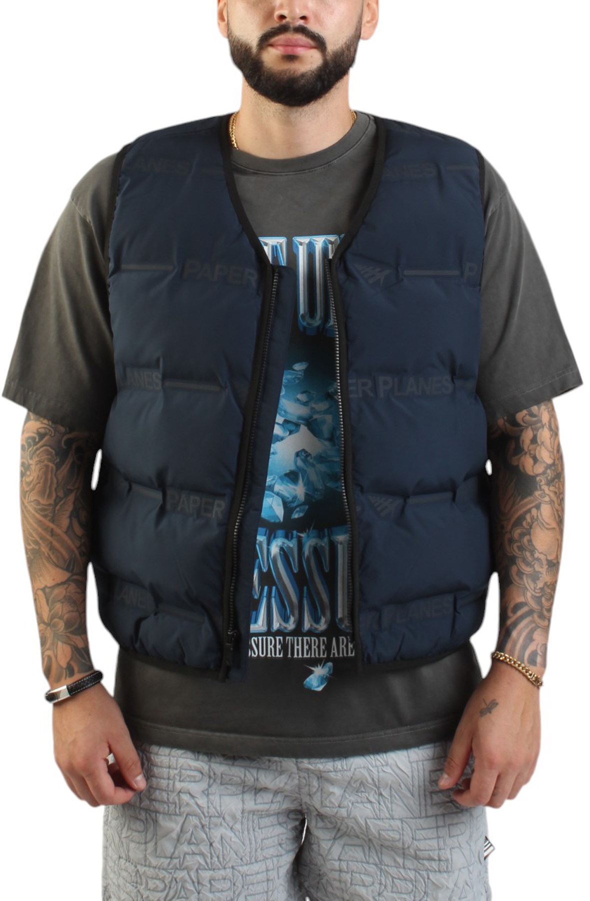 Embossed Puffer Vest