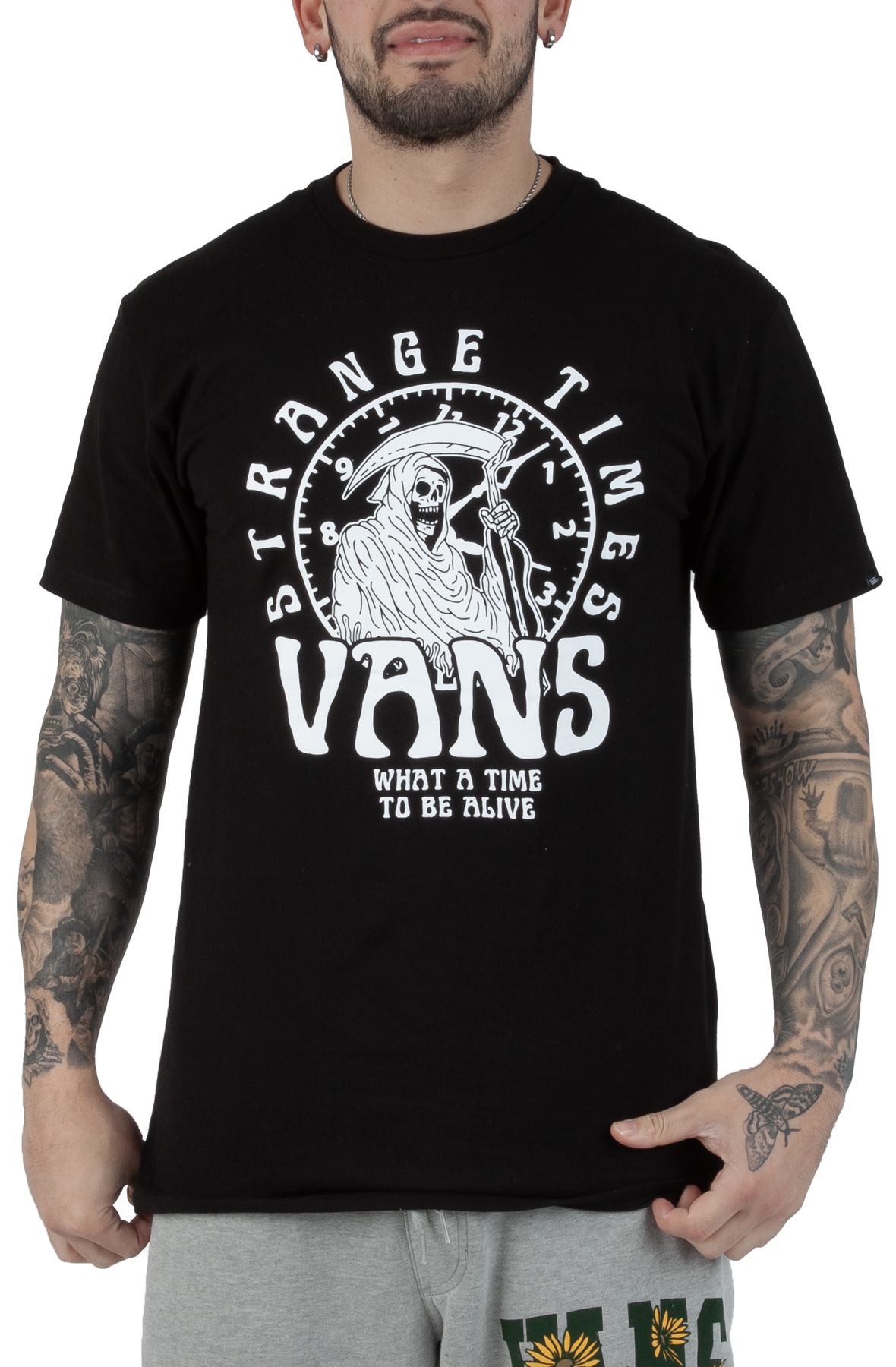 VANS Strange Time Short Sleeve T-Shirt VN000040BLK - Karmaloop