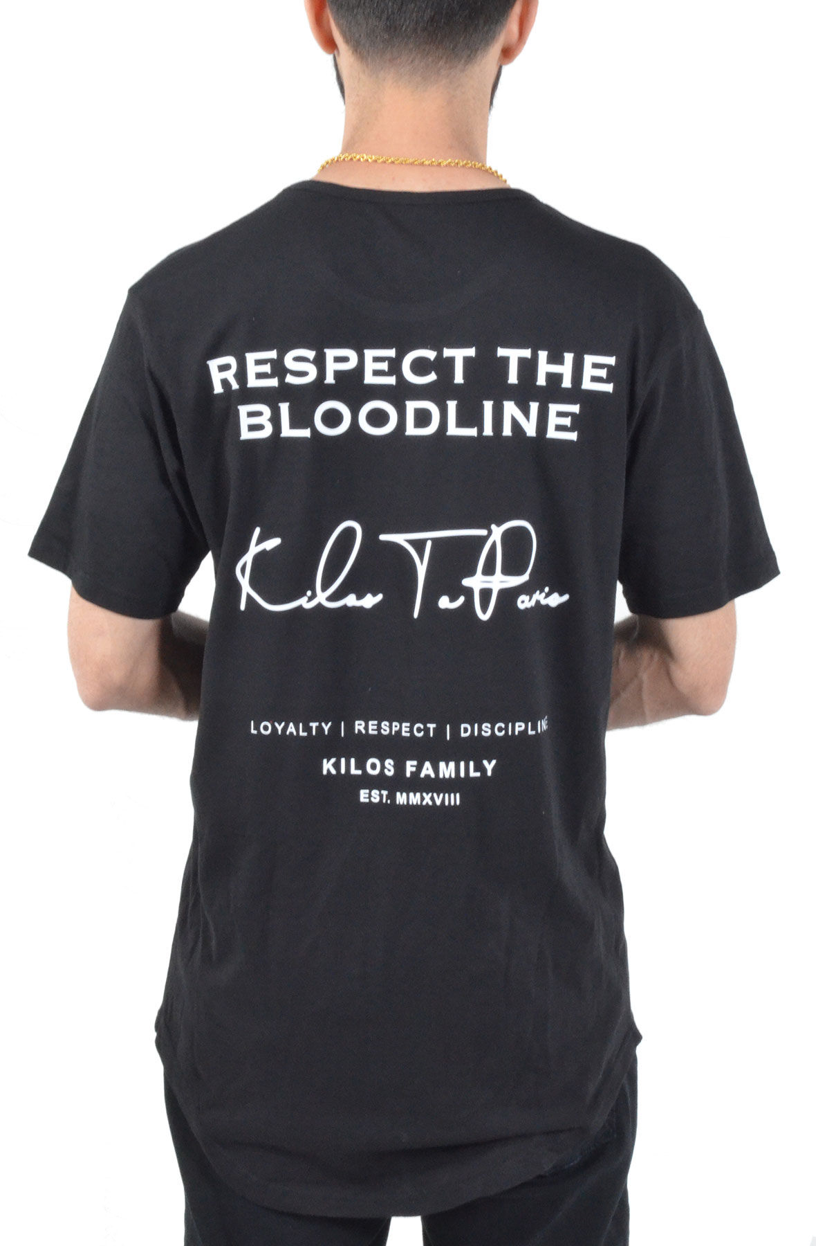 Respect The Bloodline Tee in Black