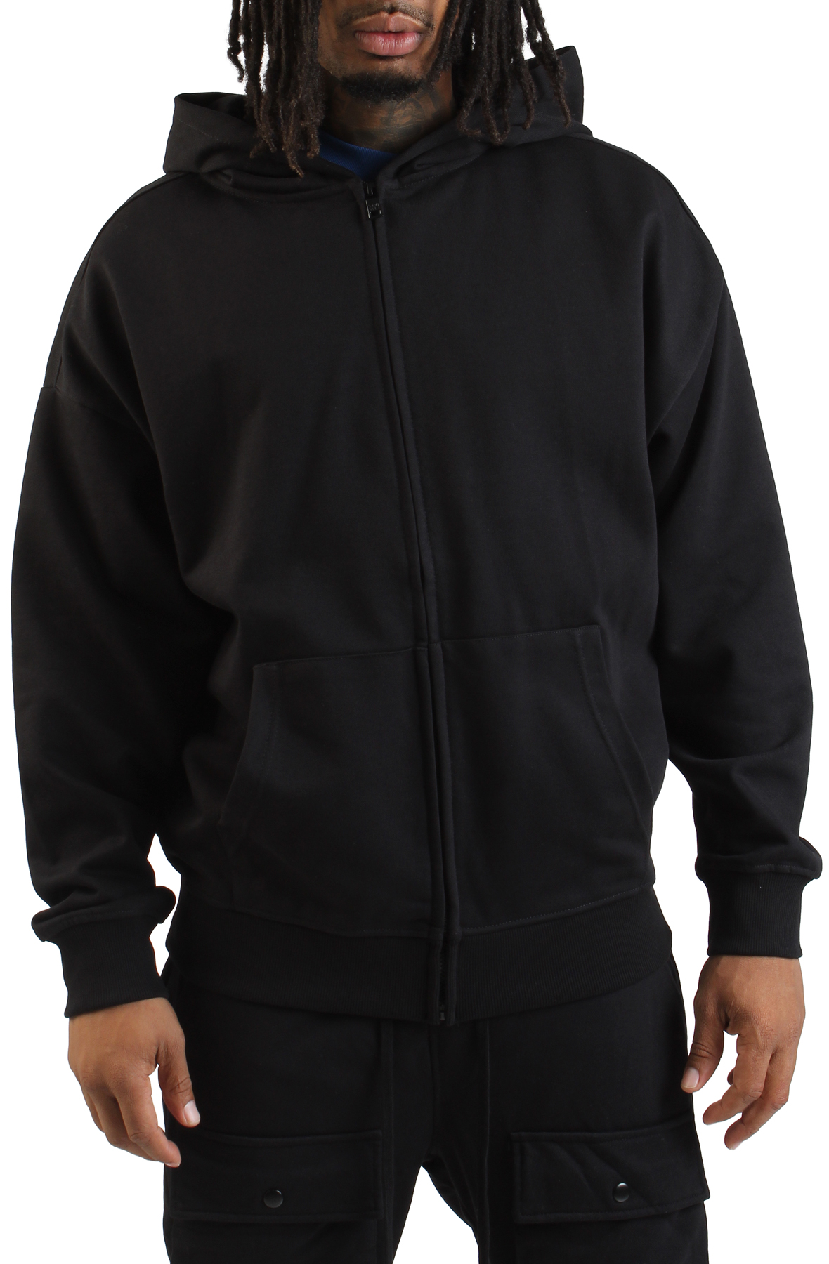 Cropped Full-zip Hoodie