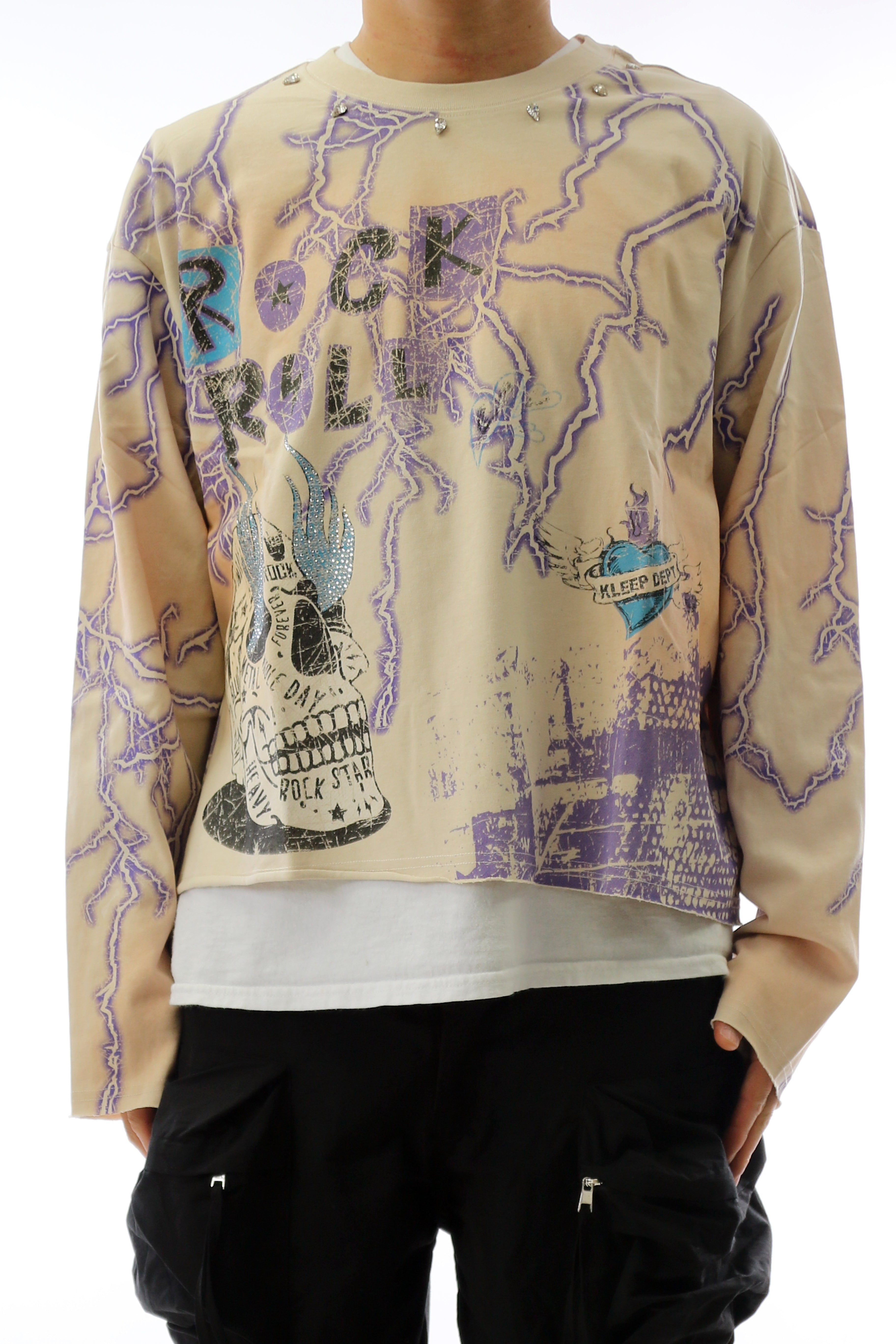 STULLER S/N Jersey Long Sleeve Crop Top Tee