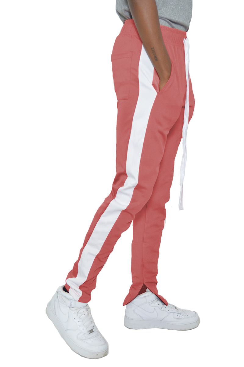 WEIV Classic Slim Fit Ankle Zipper Track Pants TP123-DUSTYWHITE