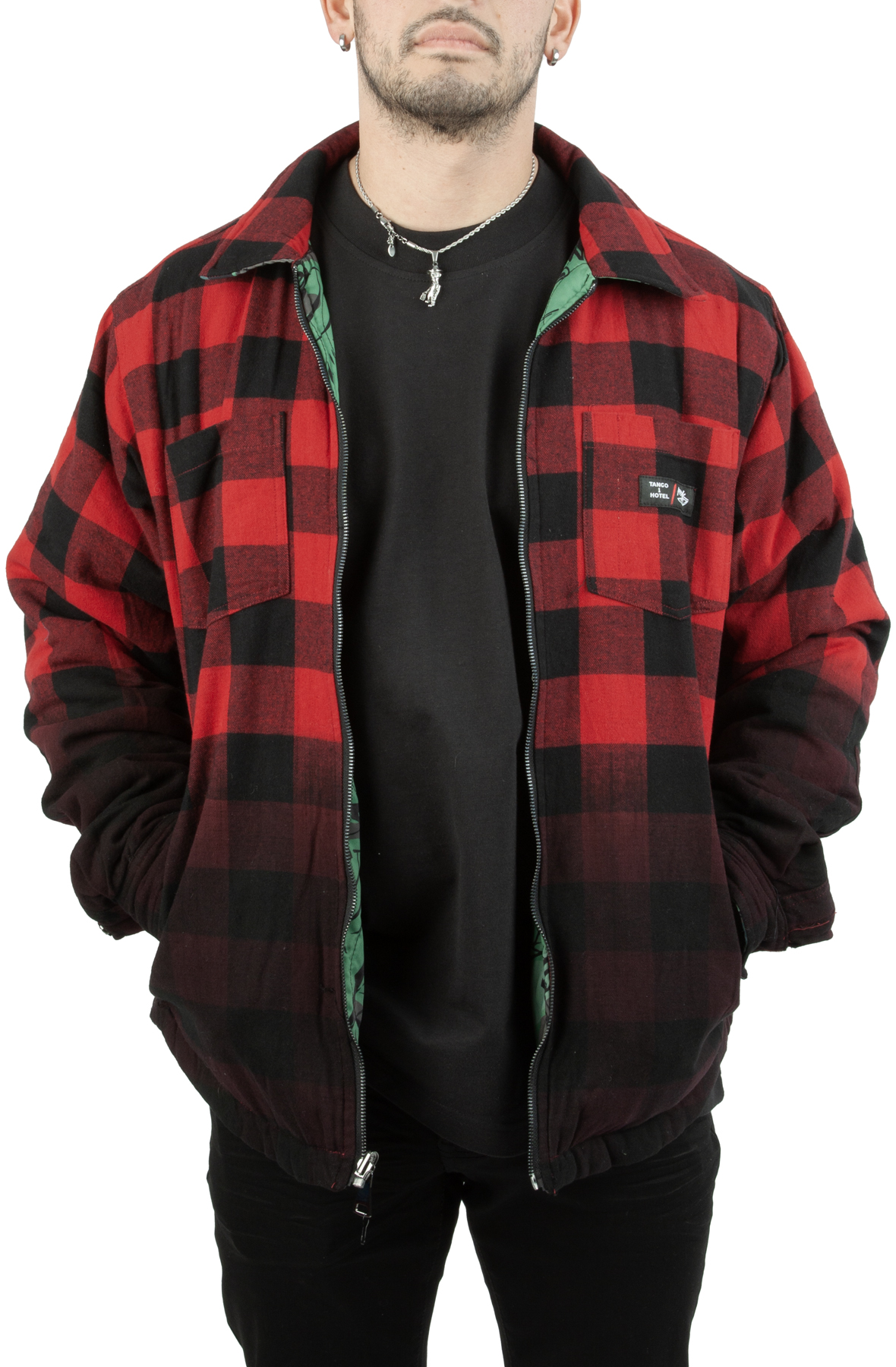 ABSTRK Reversible Flannel Shirt Jacket