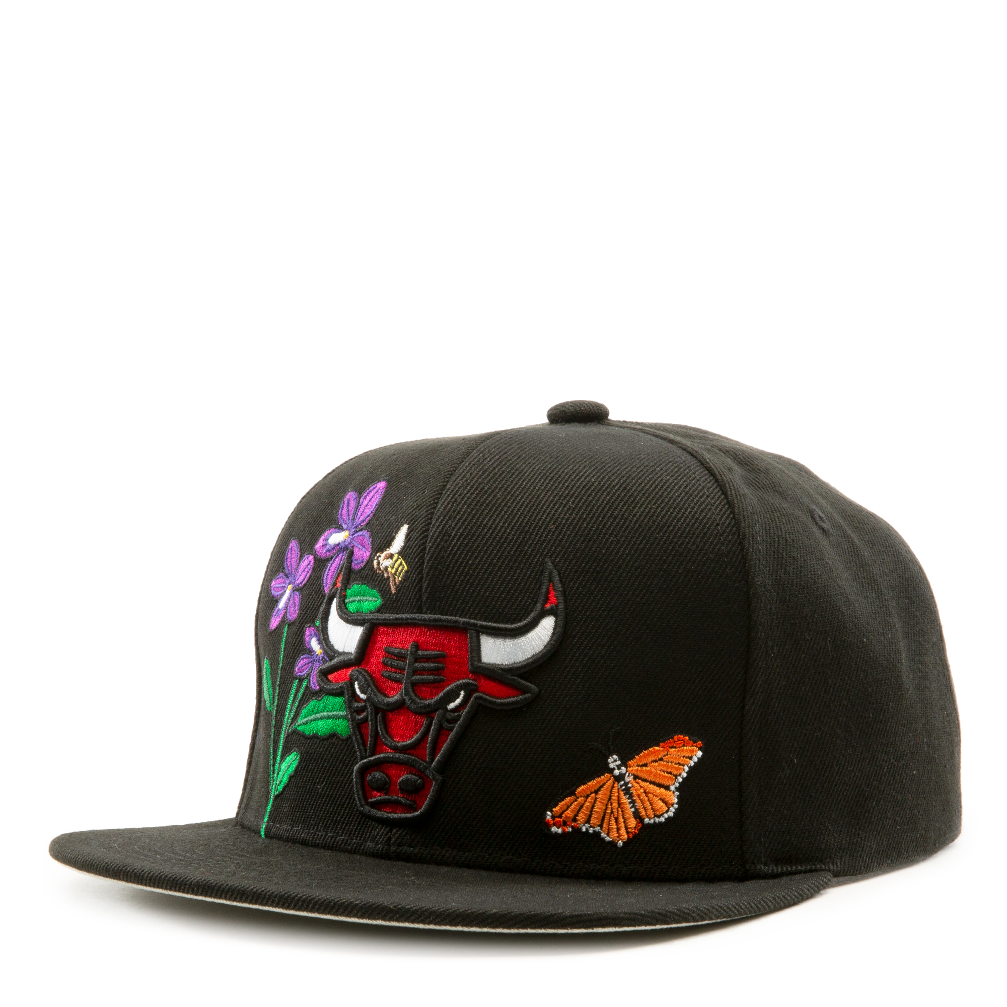 MITCHELL & NESS Chicago Bulls State Flower Snapback Hat