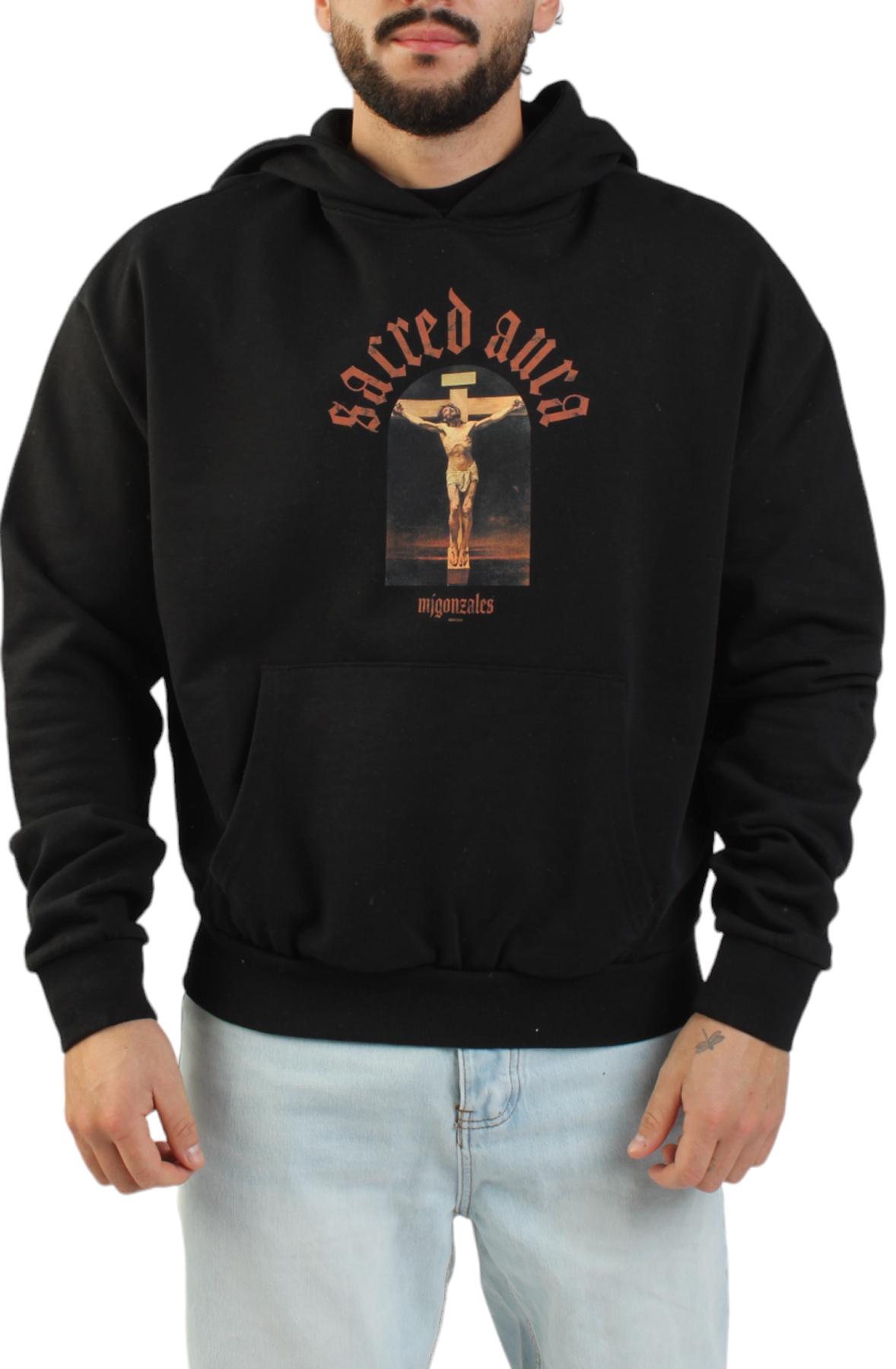 Sacred Aura Crucifix Hoodie