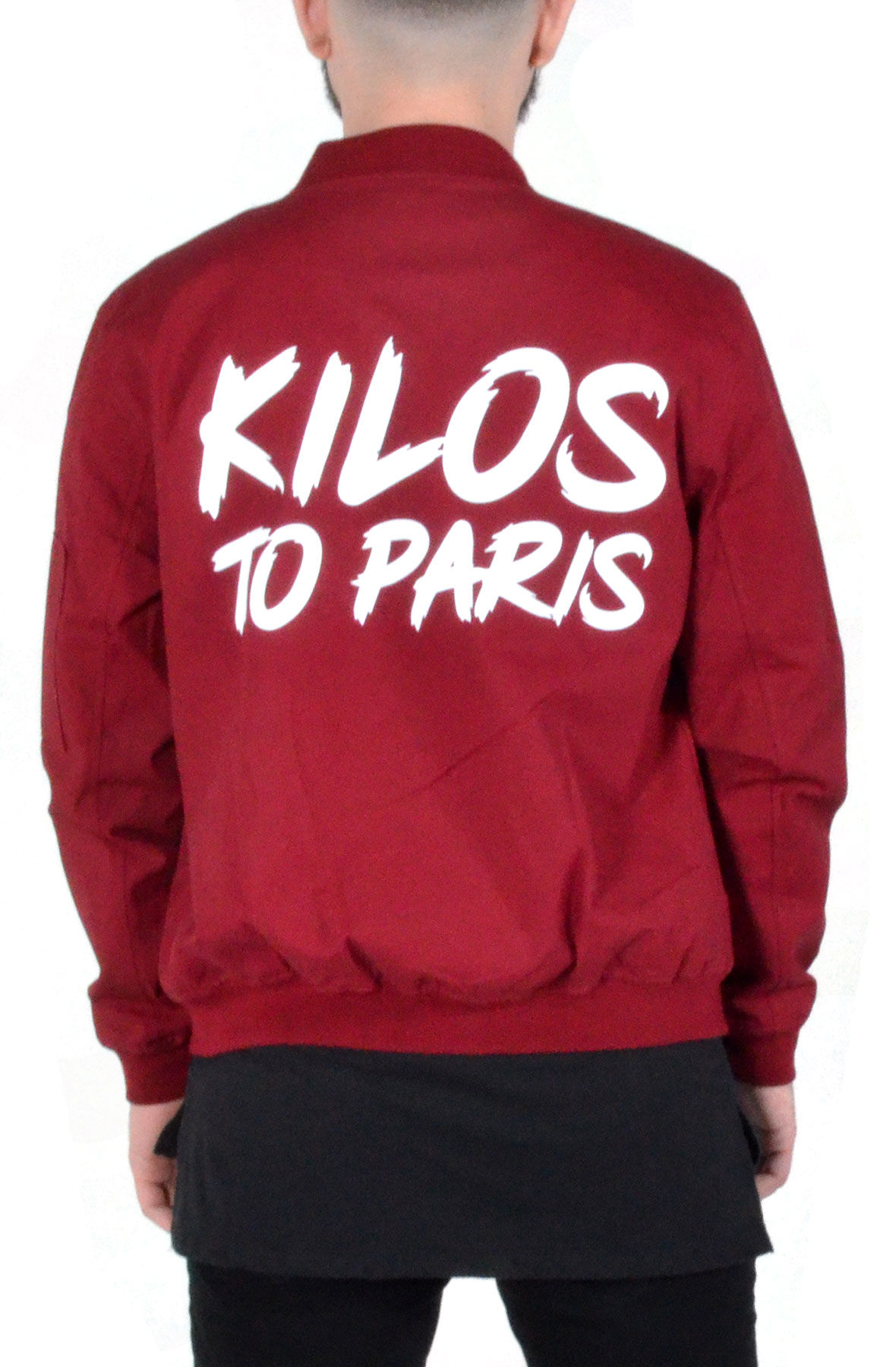 Kilos To Paris Canvas Jacket in Red