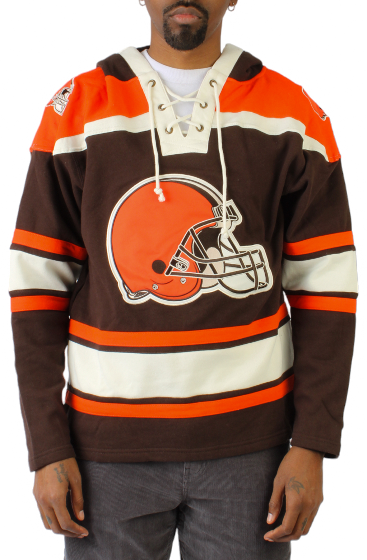 Cleveland Browns Historic Dark Fire Superior '47 Lacer Hood