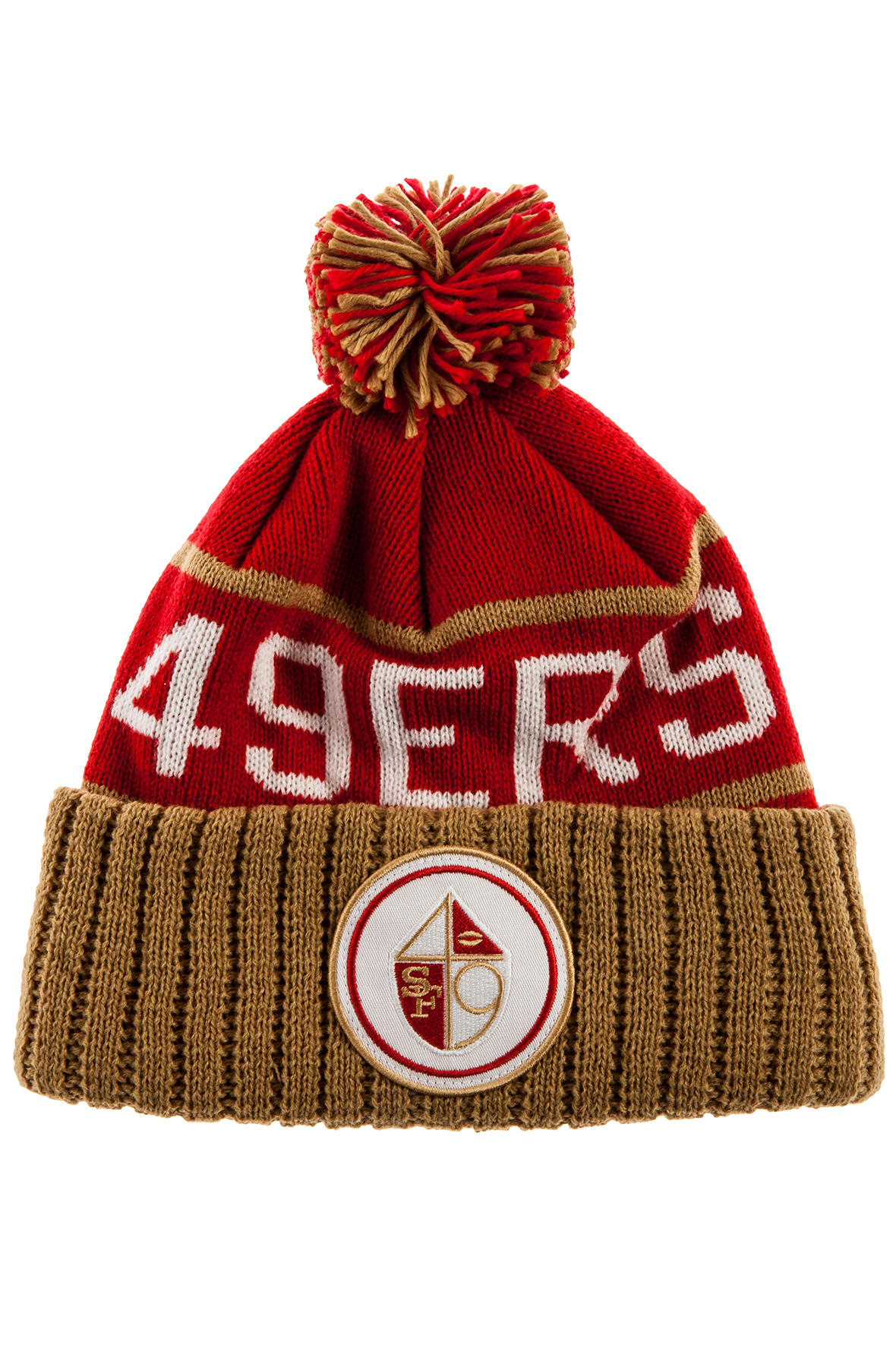 MITCHELL & NESS The San Francisco 49ers High 5 Beanie in Red & Gold  KJ48Z-MTC-649ERS - Karmaloop