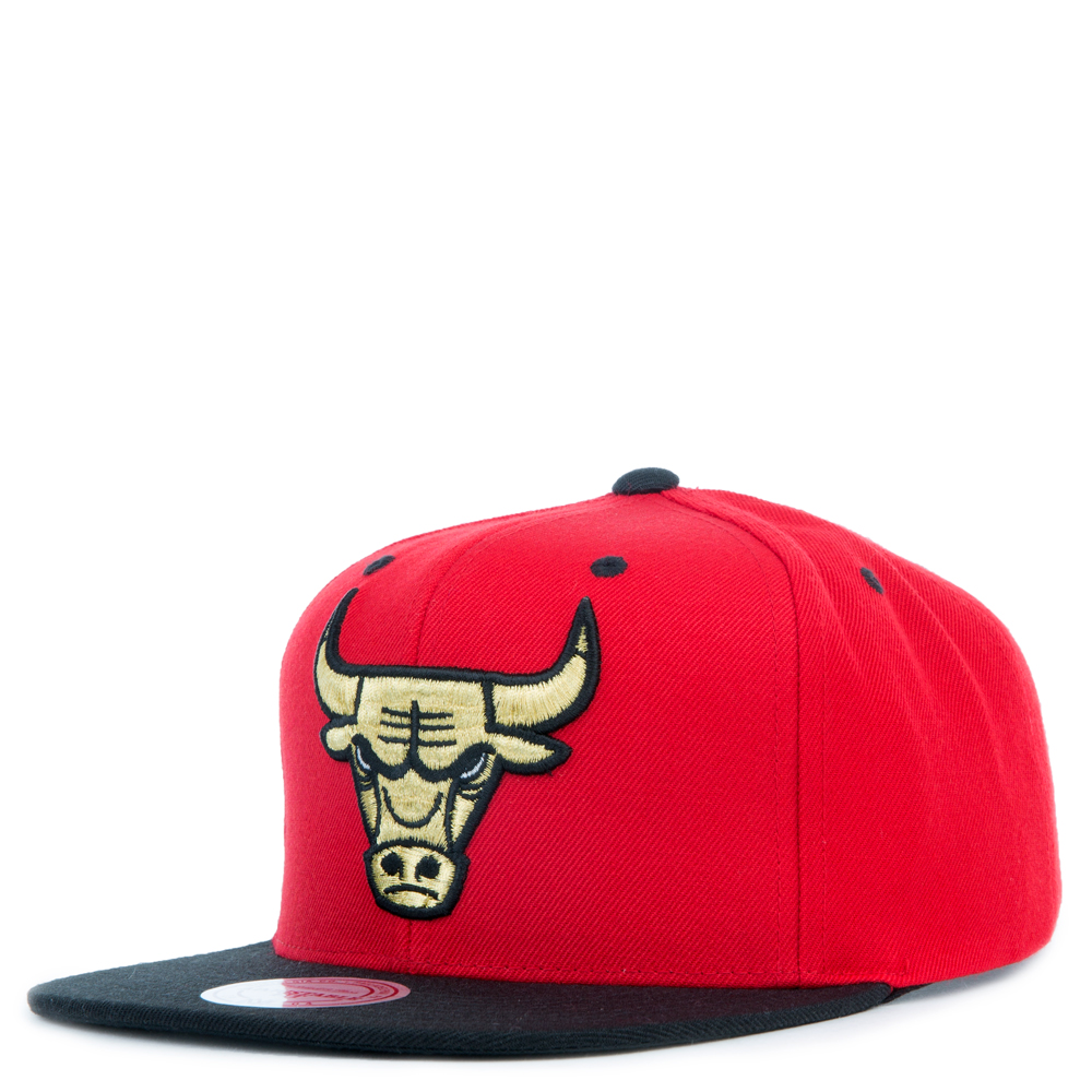 Mitchell & Ness Chicago Bulls Black & Gold Dna Snapback Cap for