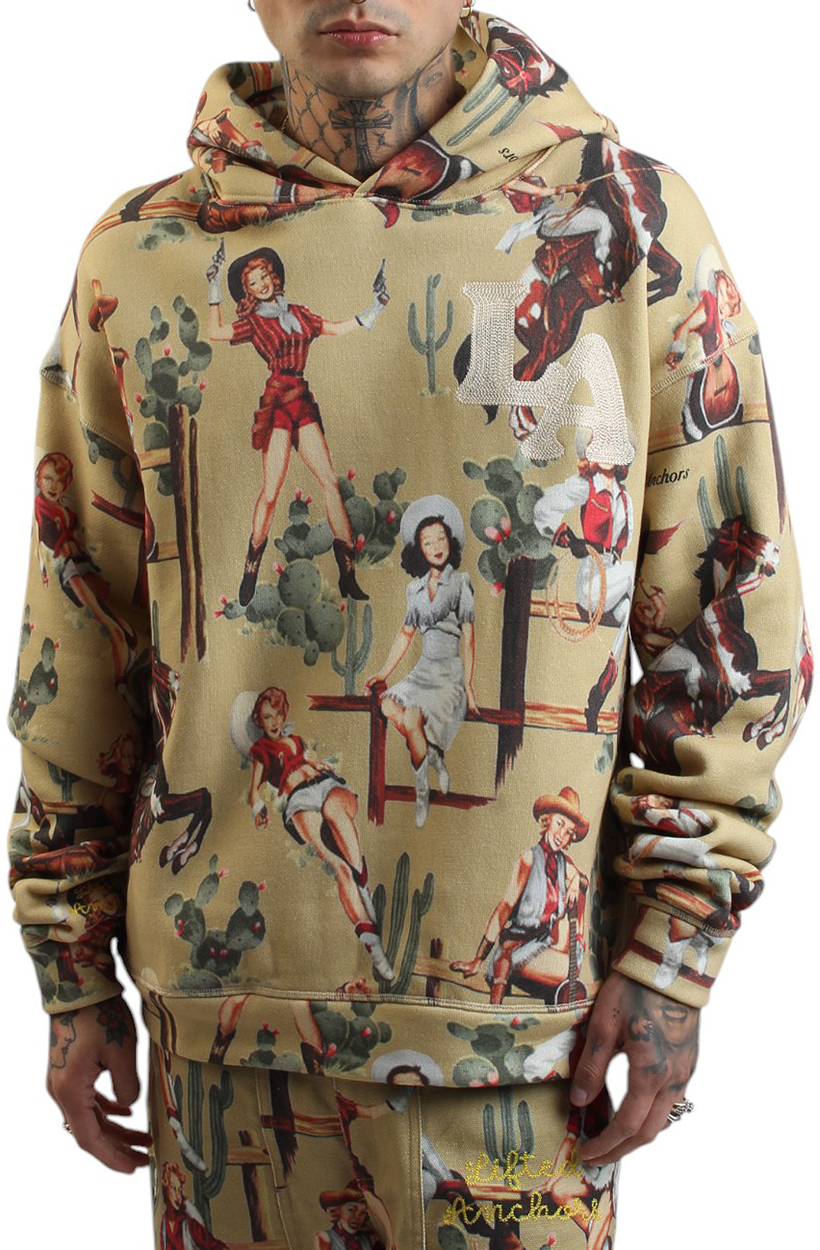 Jesse All Over Pattern Hoodie