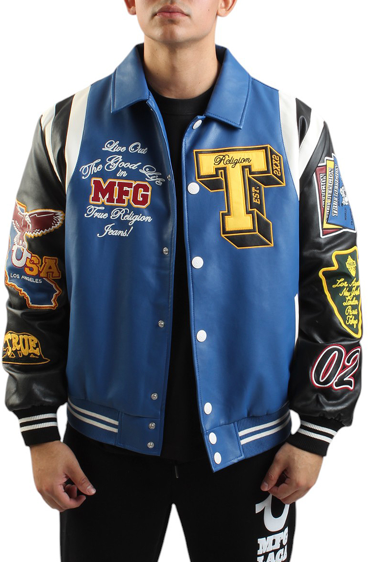 PATCH EMBROIDERY VARSITY JACKET