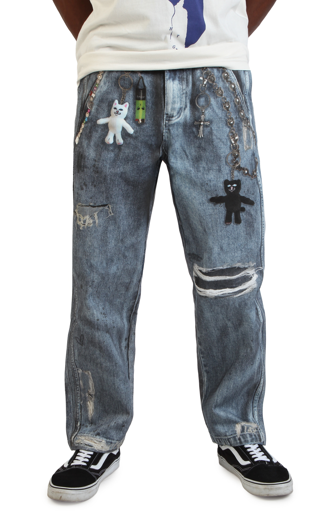 Real Straight Leg Denim Pants