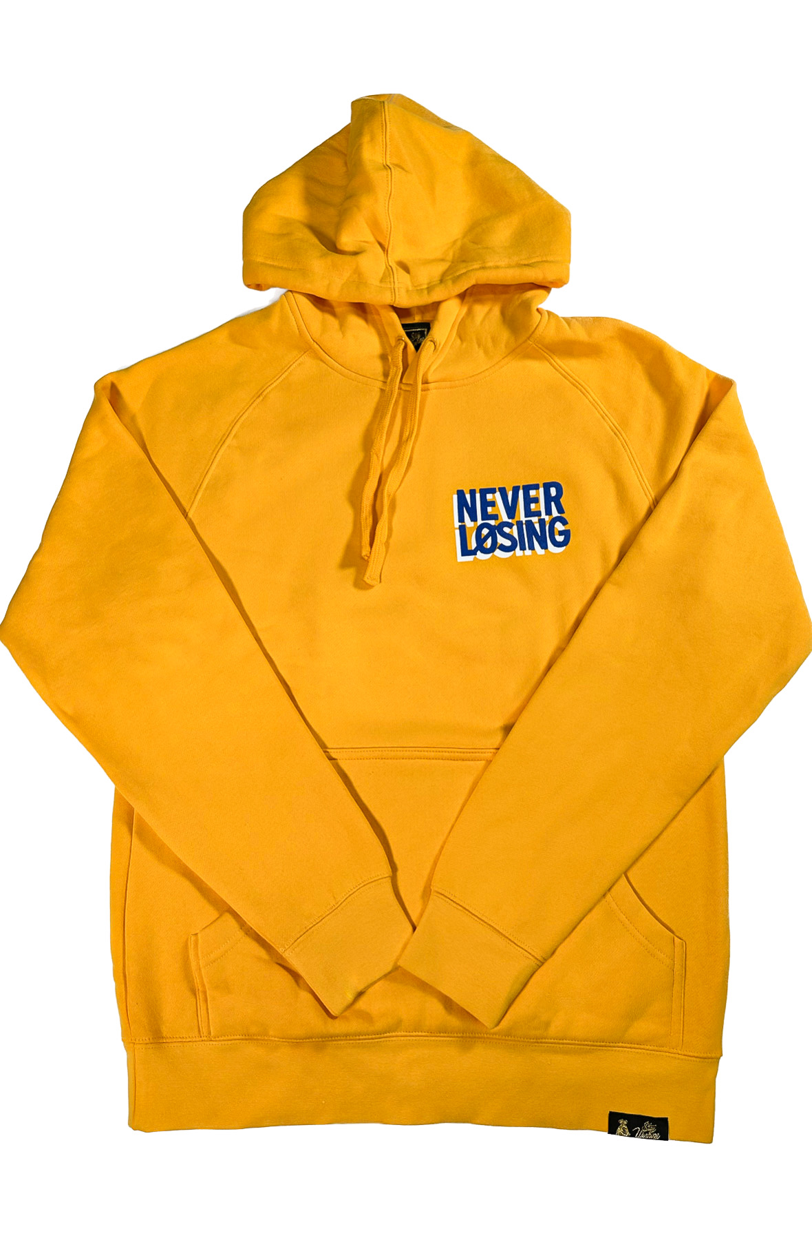 Stay Winning Never Losing Shadow Logo Gold Hoodie