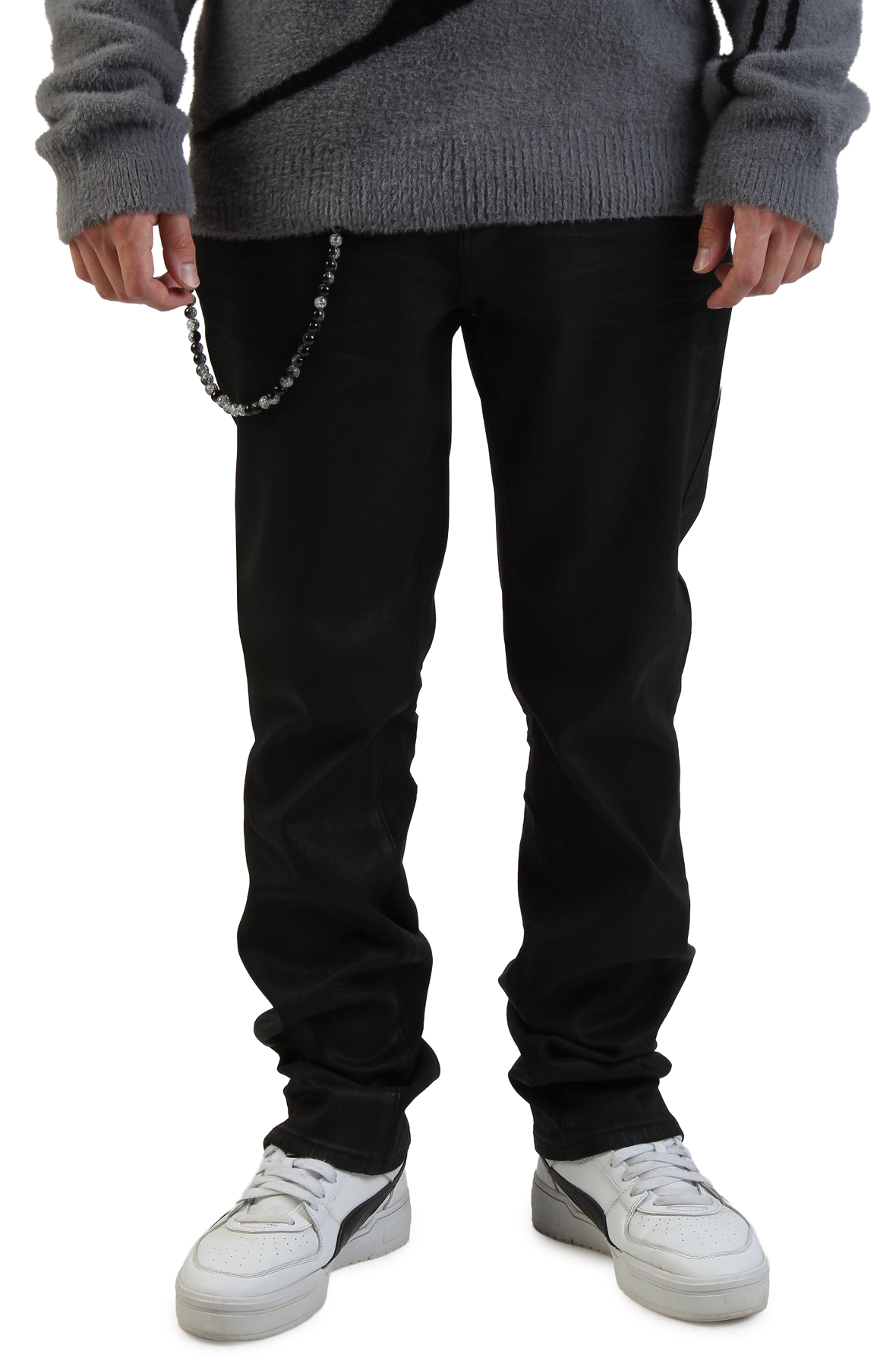 Midnight Slim Waxed Jean