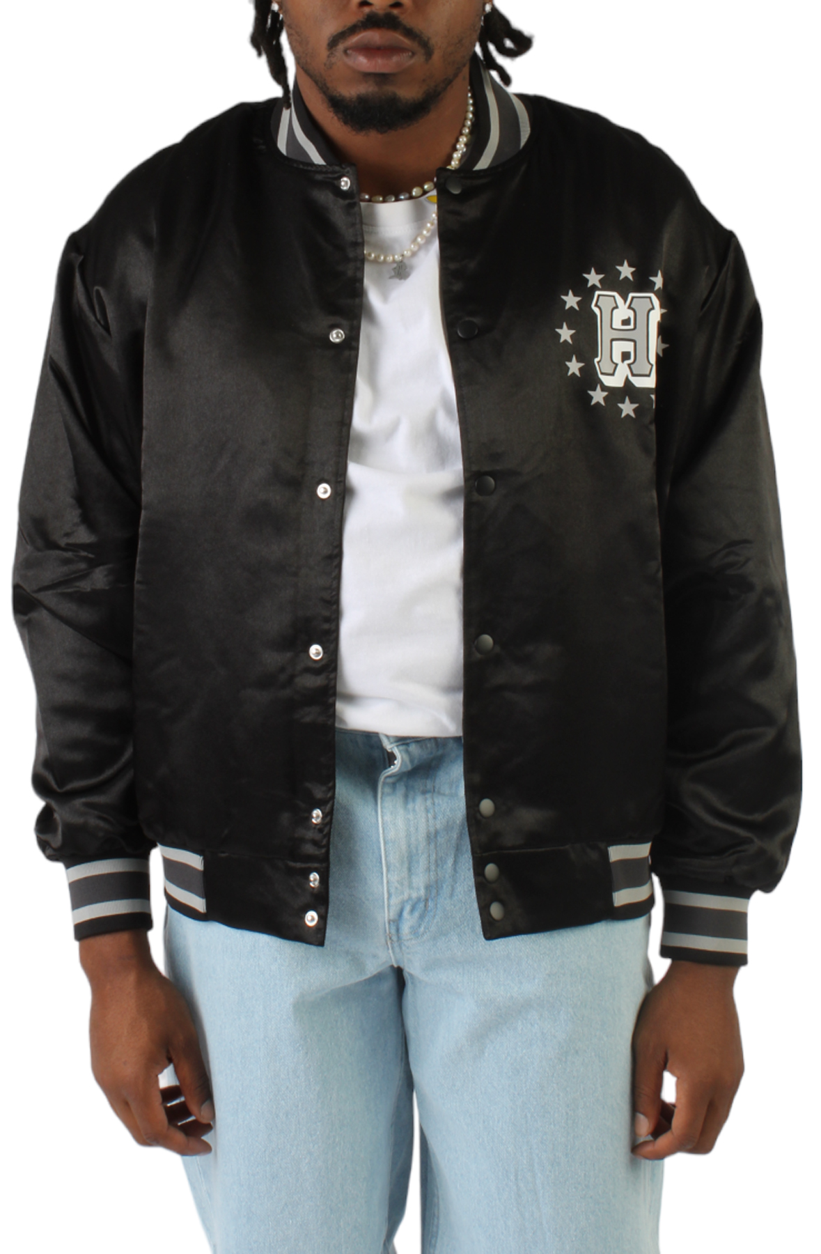 HUF Galactic Stack Baseball Jacket JK00409 - Karmaloop