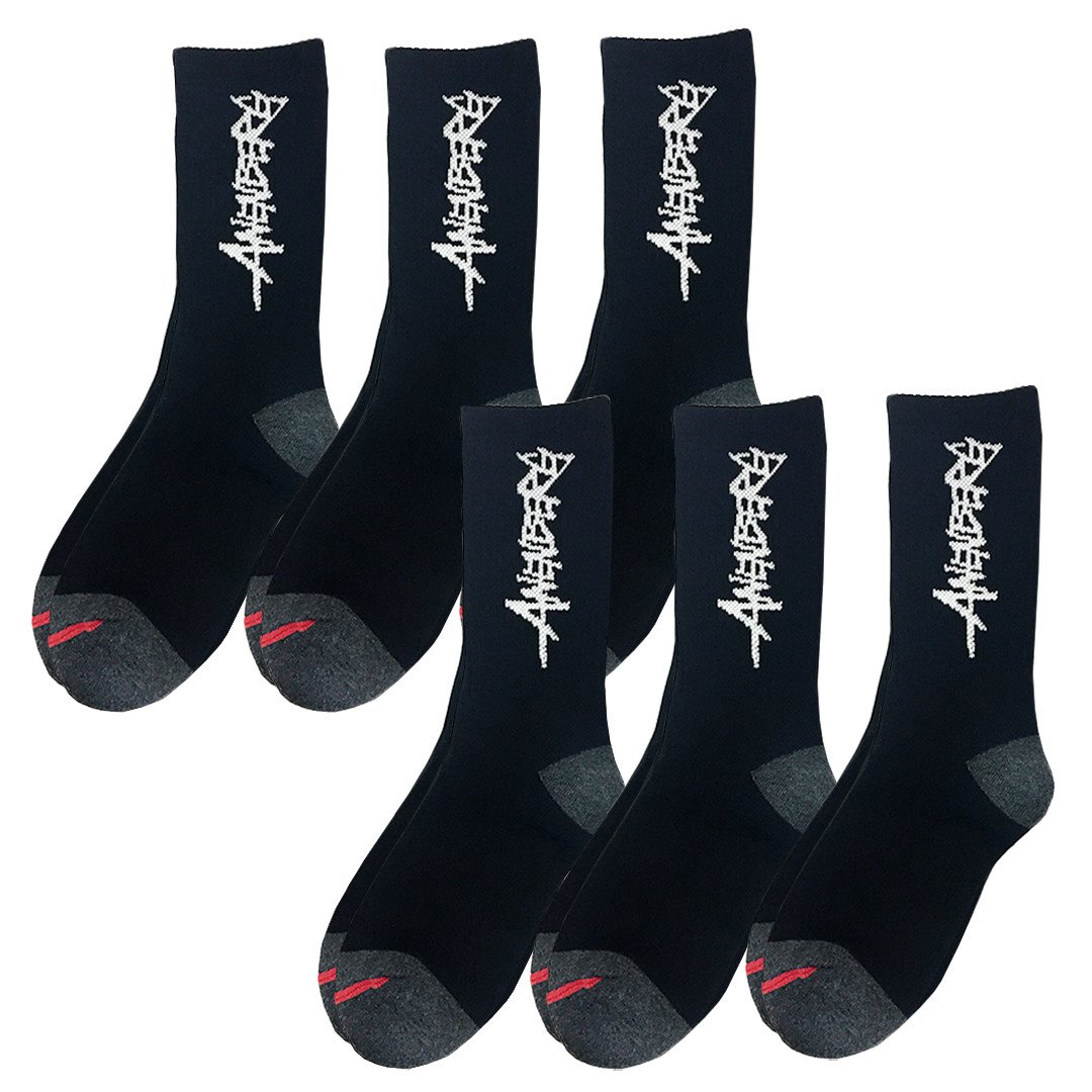 6 PACK OF BLACK BERG SOCKS