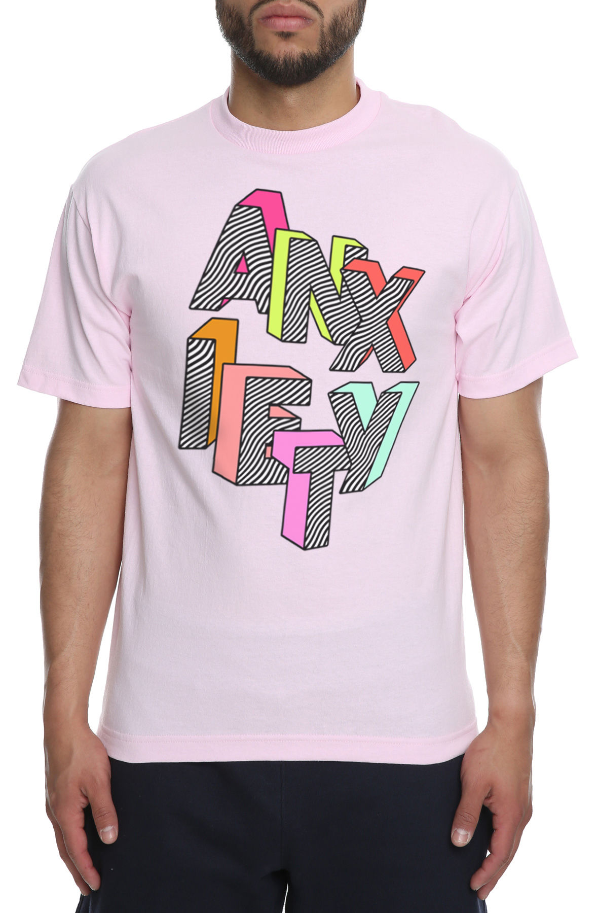 The Anxiety Tee in Pink
