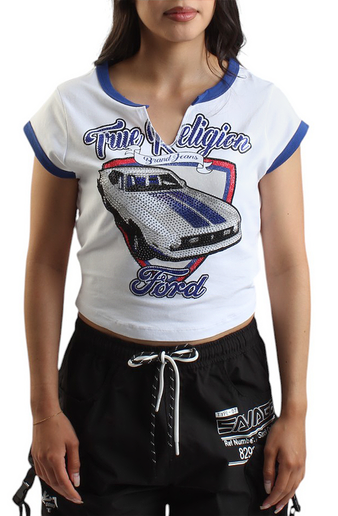 Ford X True Religion Crystal Mustang Baby Tee