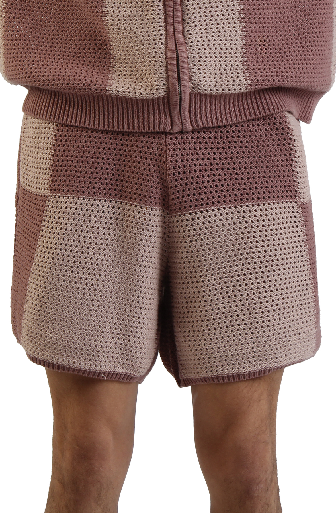 Checker Crochet Shorts