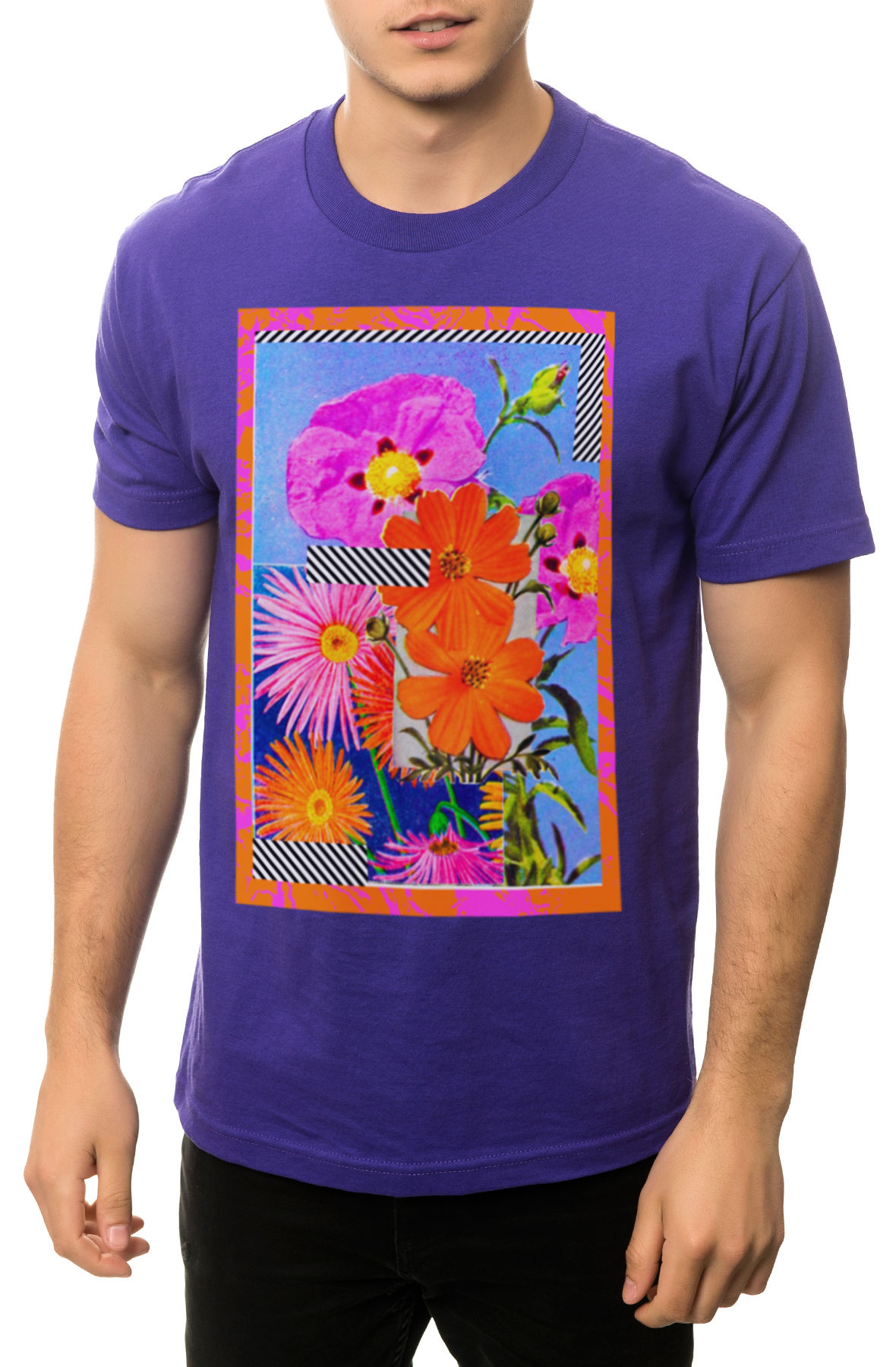 The Flower Paradise Tee in Purple