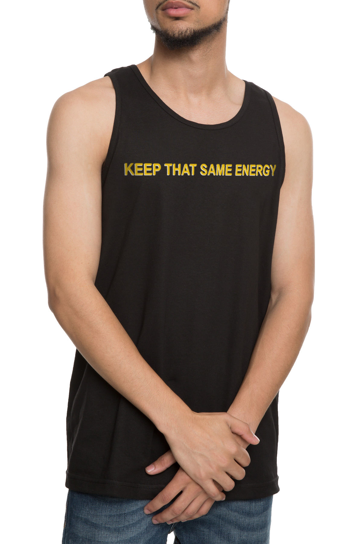 The Keep the Same Energy Tank Top in Black