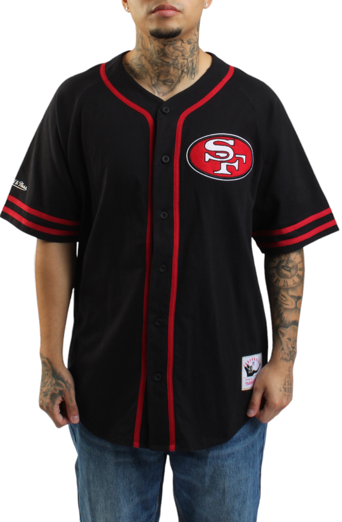 MITCHELL & NESS San Francisco 49ers Baseball Jersey TBTF6700