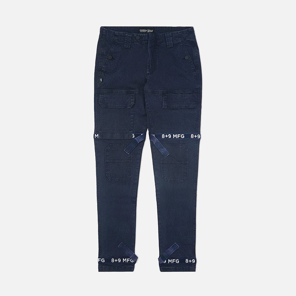 Strapped Up Vintage Washed Utility Pants Navy