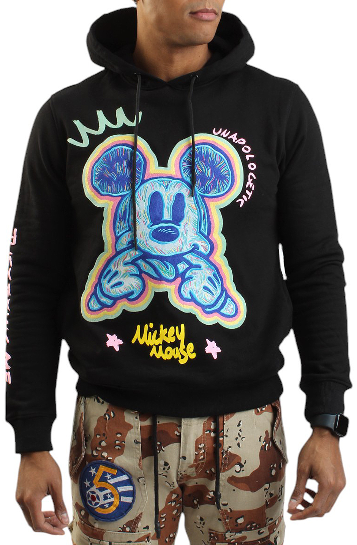 Men's Mickey Mouse Scribble Pullover Hoodie