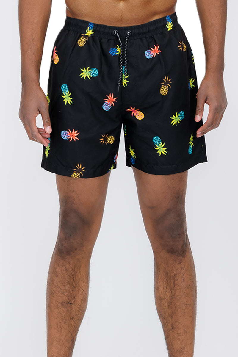 Pineapple Print Swim Shorts