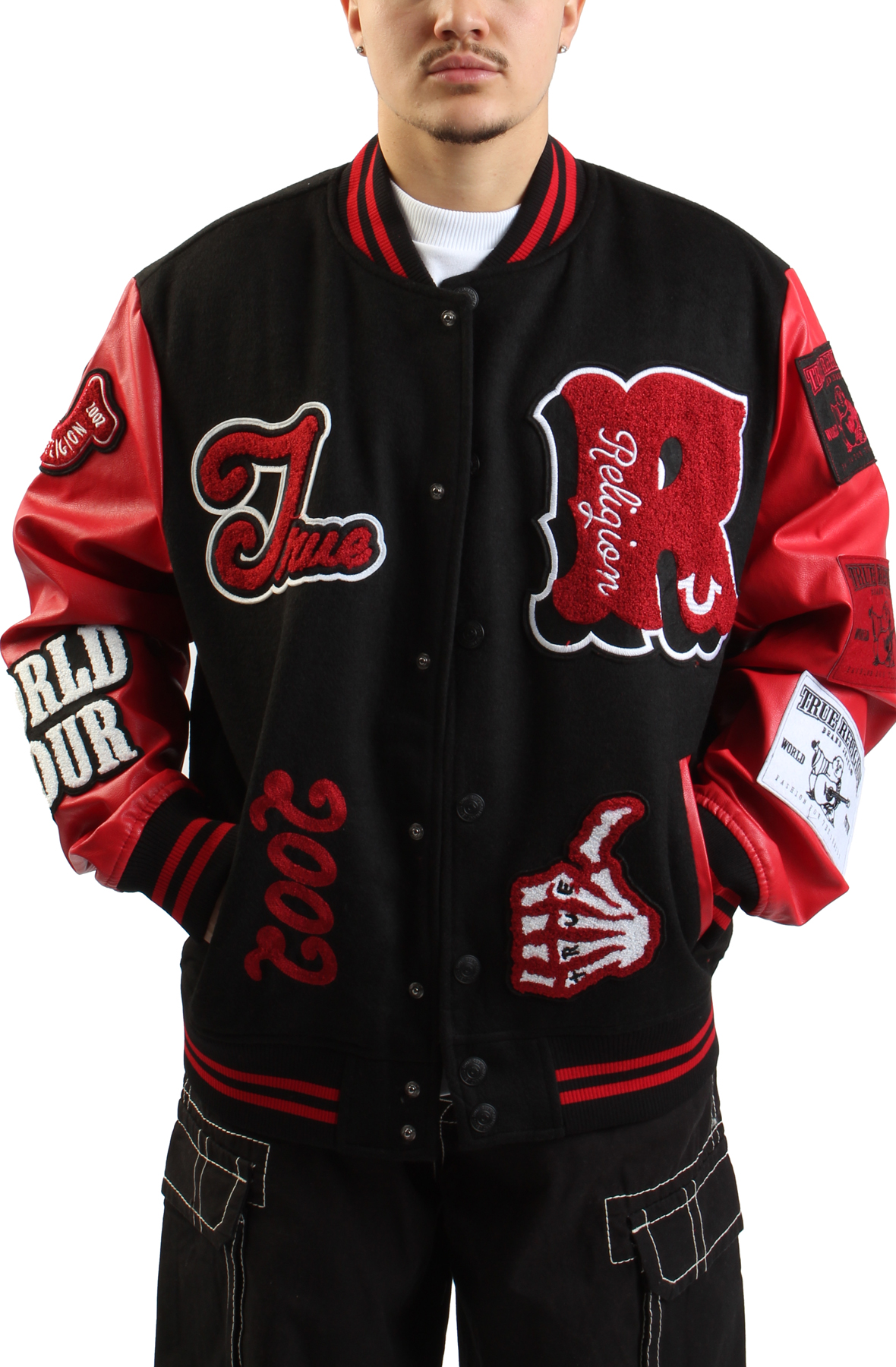 CHENILLE LOGO PATCH VARSITY JACKET