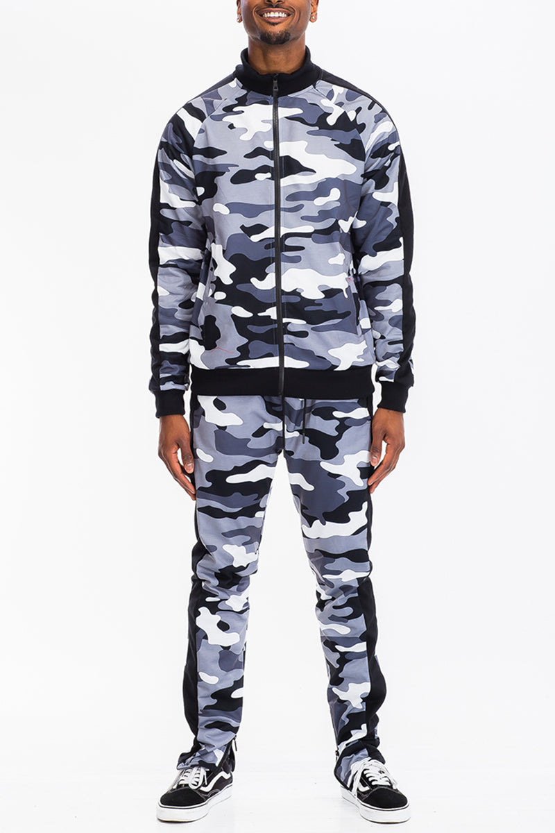 Full Camo Zip Up Jacket Track Suit