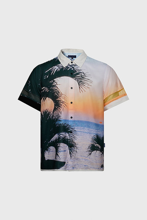 Lost in Paradise Short-sleeve Button-up Shirt