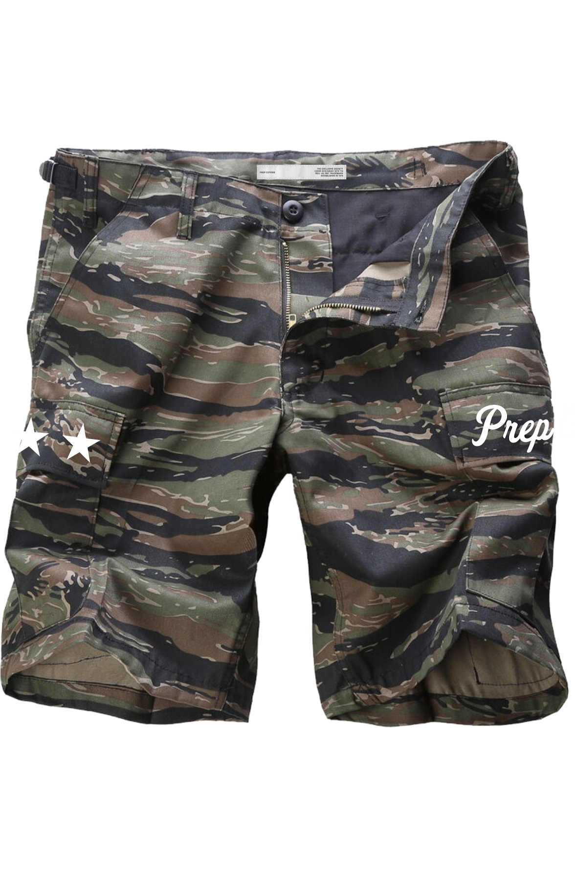 Stars and Stripes Tiger Camo Cargo shorts