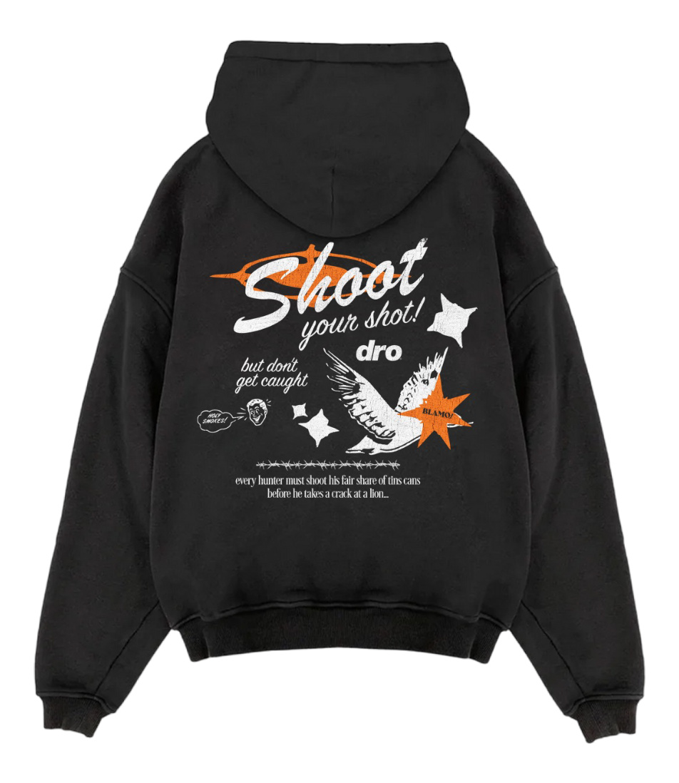 Hunt Club Pullover Hoodie - Black