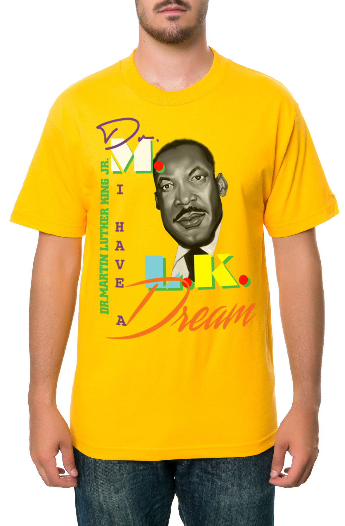 The MLK Dream Tee in Gold