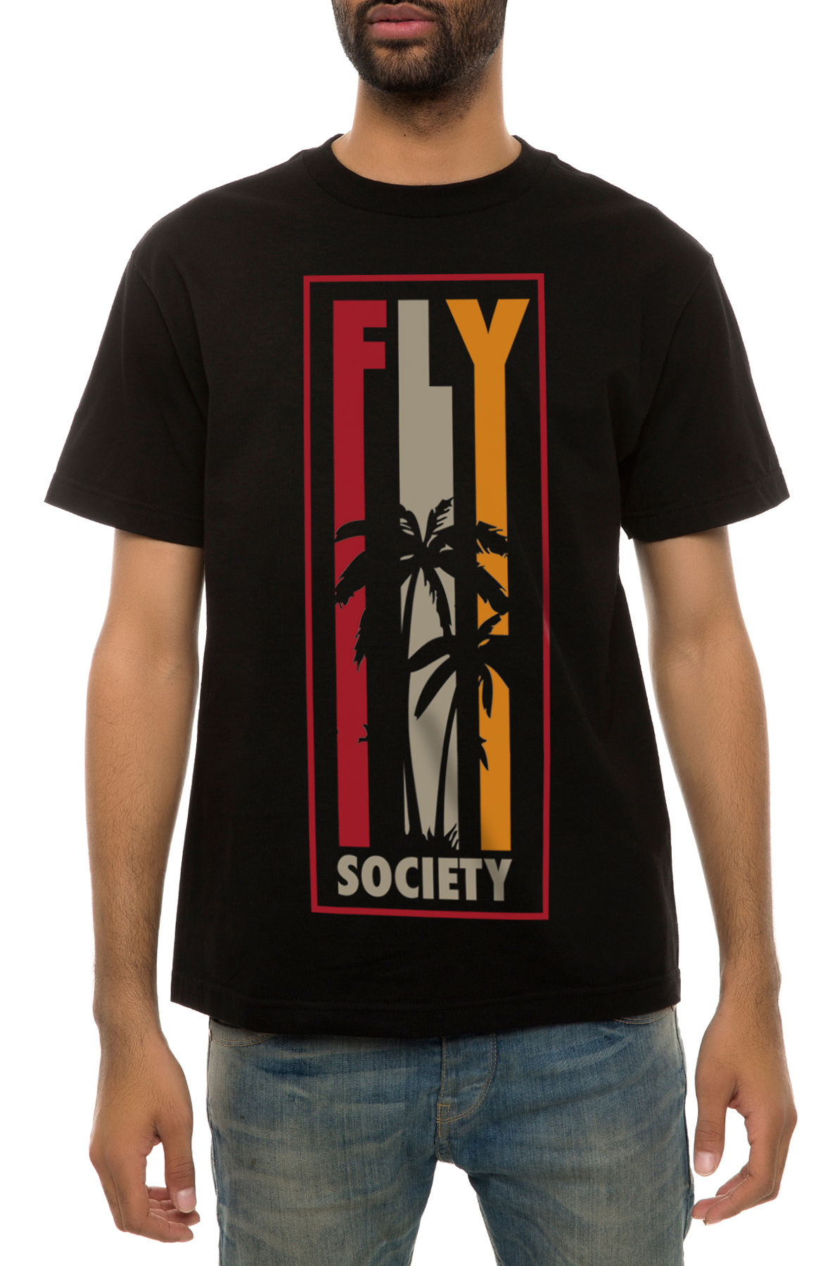 The Tall Palms Tee in Black