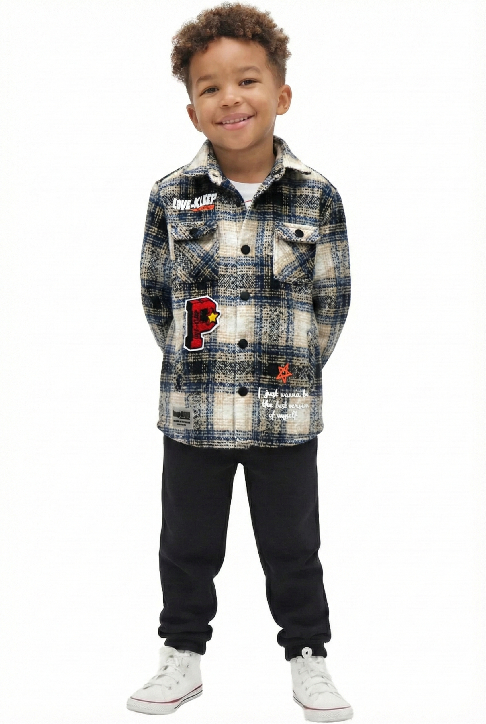 LOUIS Kid's Oversize Flannel outer shirket