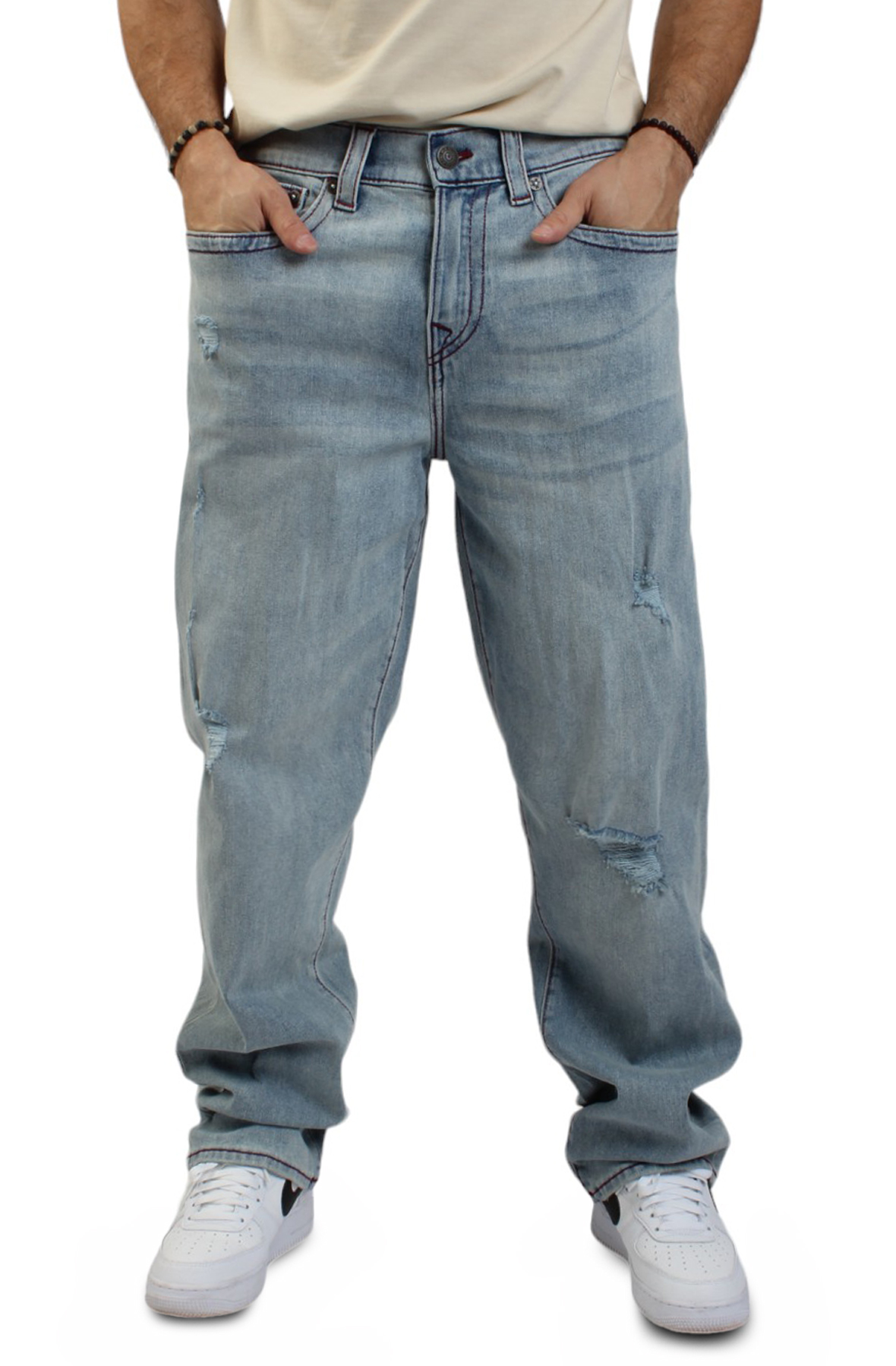 Bobby Distressed Baggy Jean