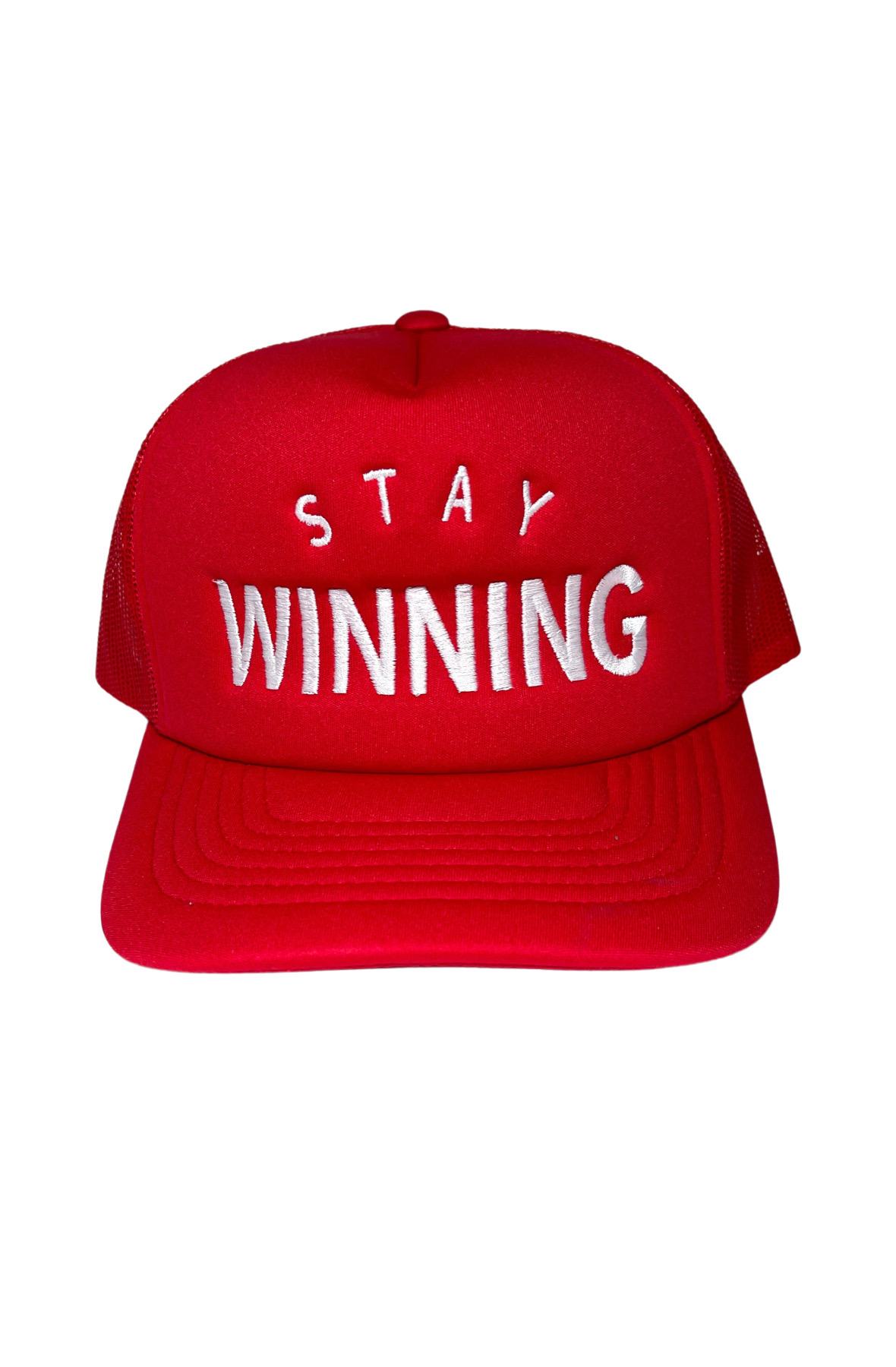 Stay Winning Red Trucker Hat