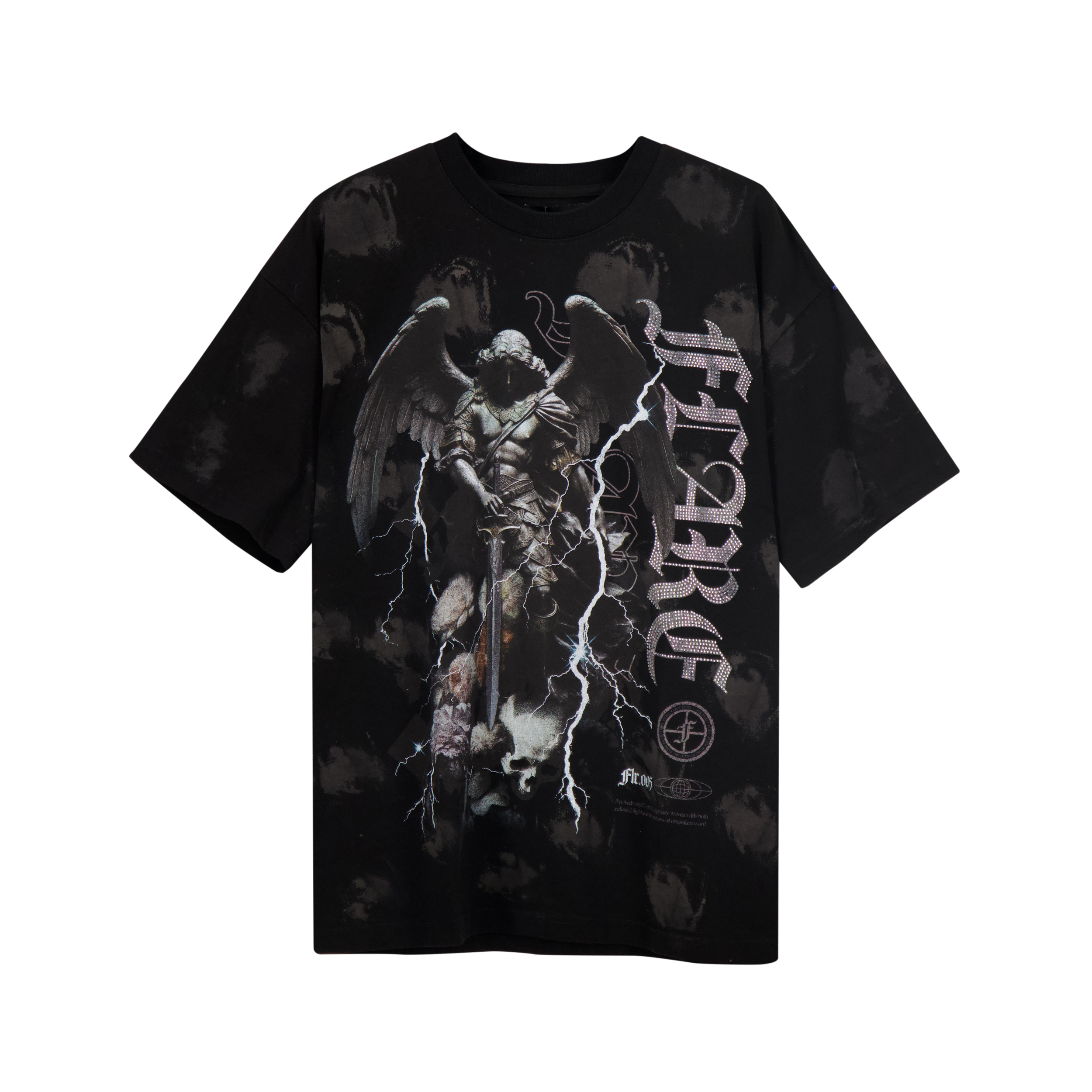 Devine Watcher T Shirt Black Splatter