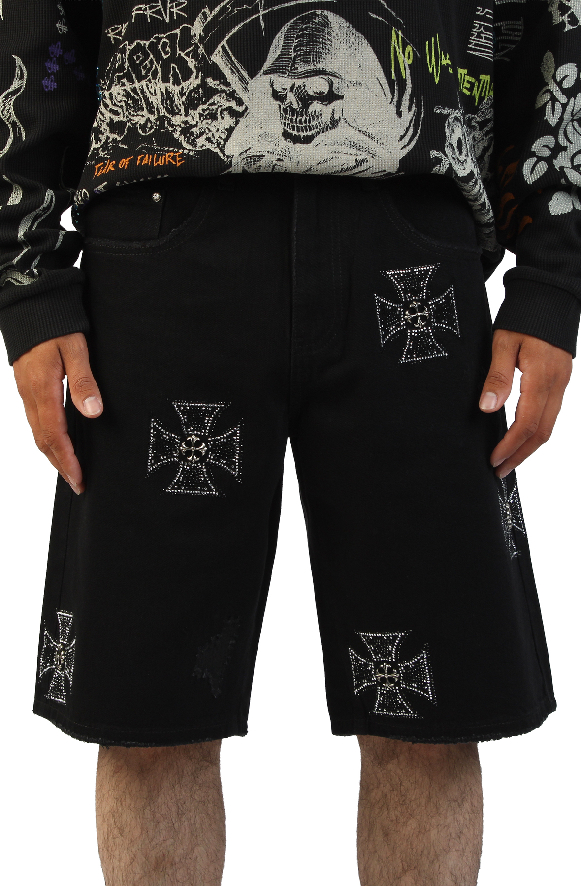 Les Saints Denim Shorts