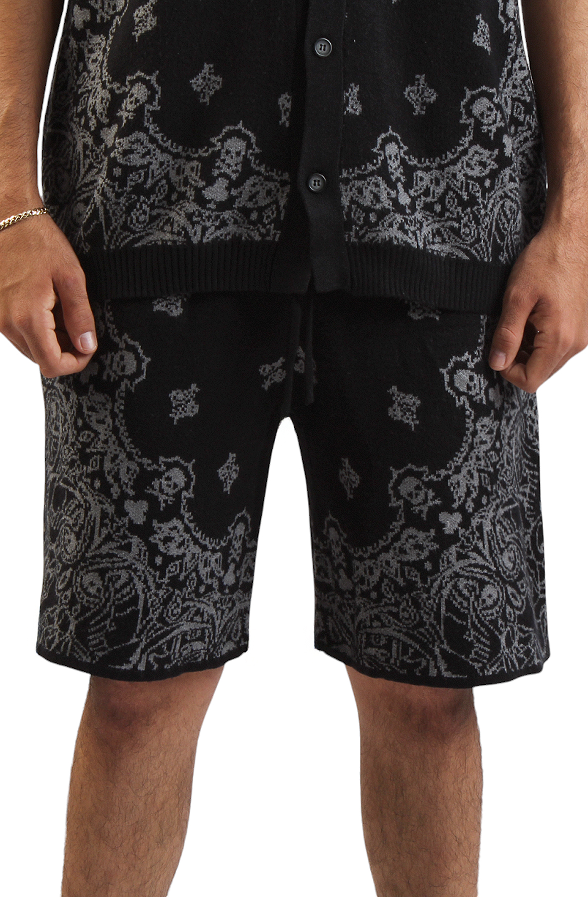 Paisley Knit Shorts