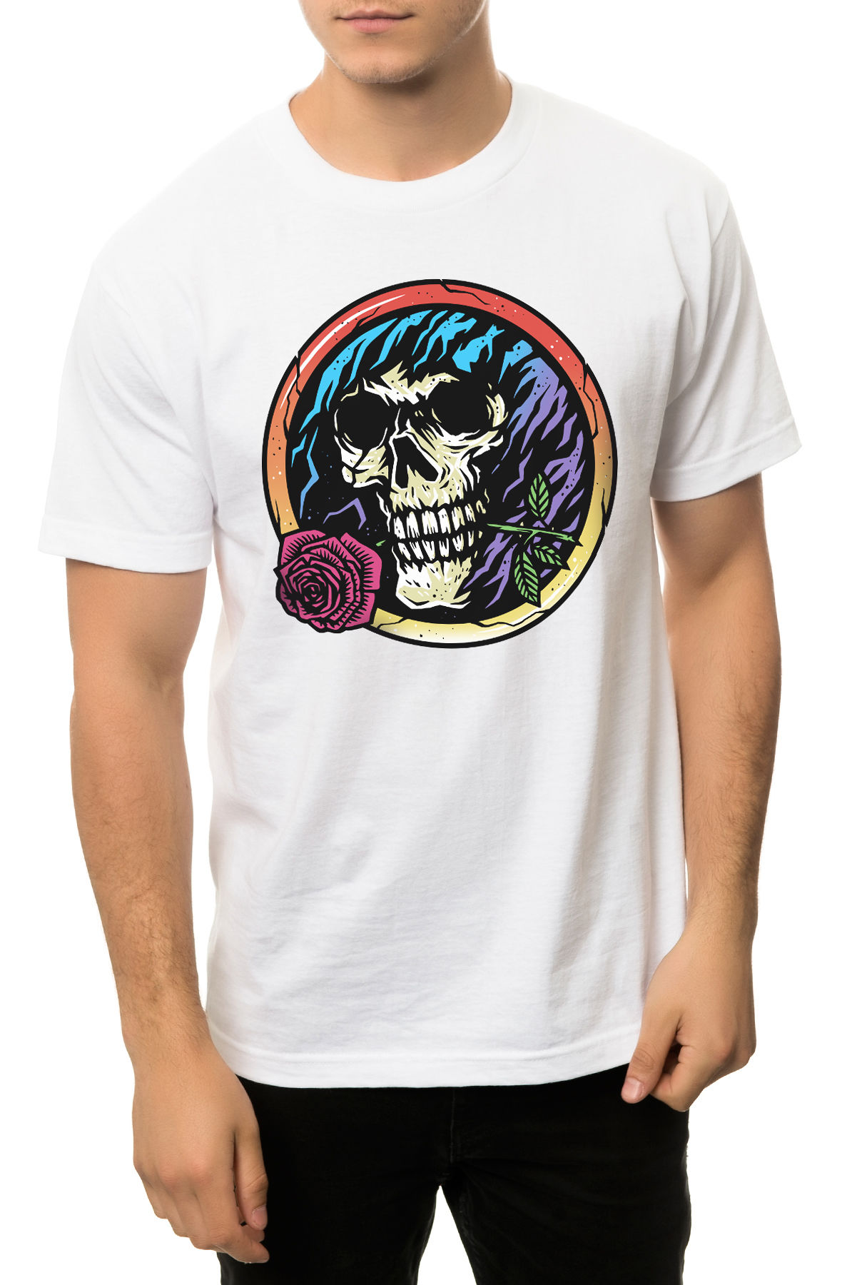 The Life Skull Tee in White