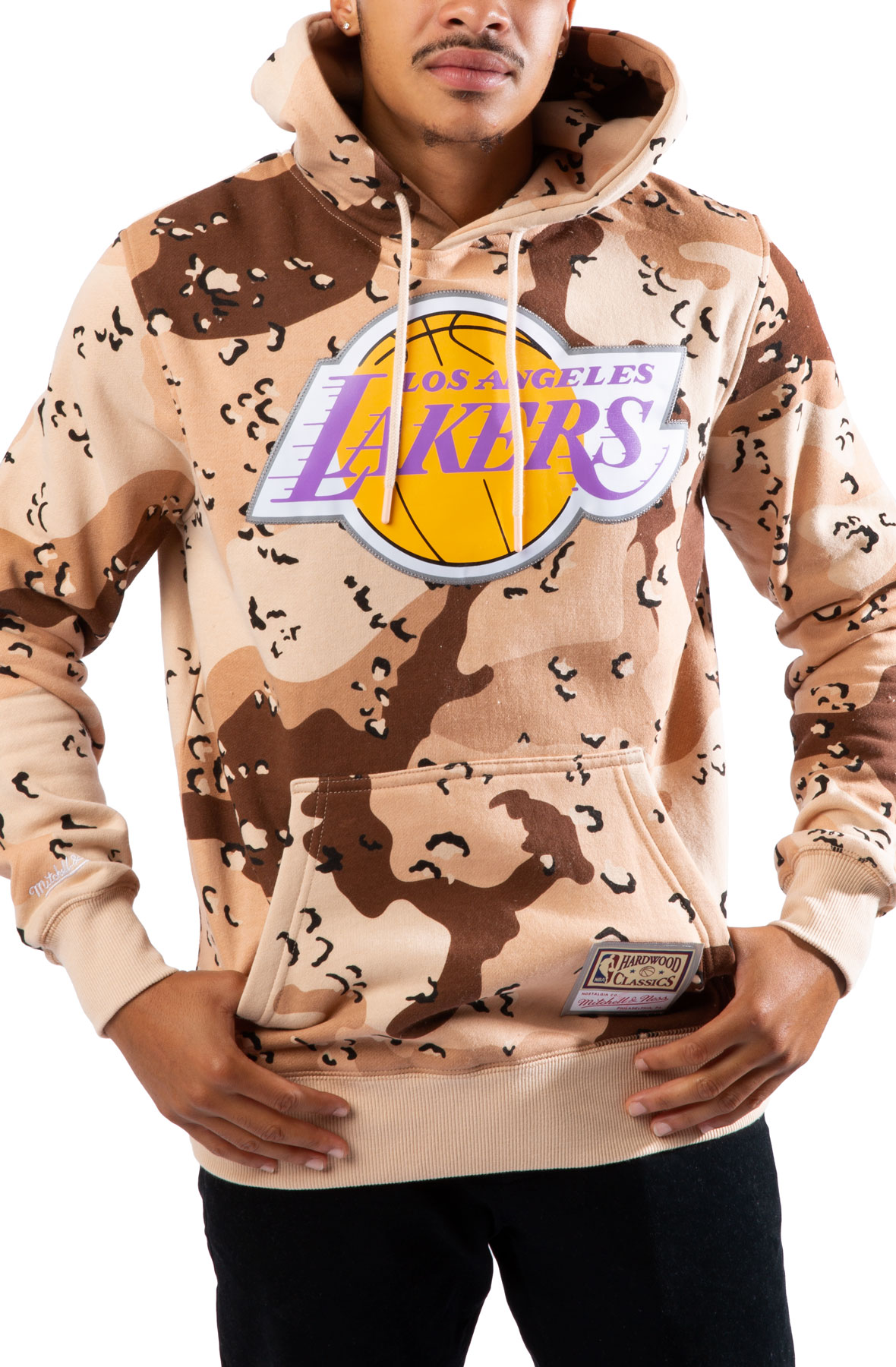 Mitchell & Ness Lakers Cream Hoodie